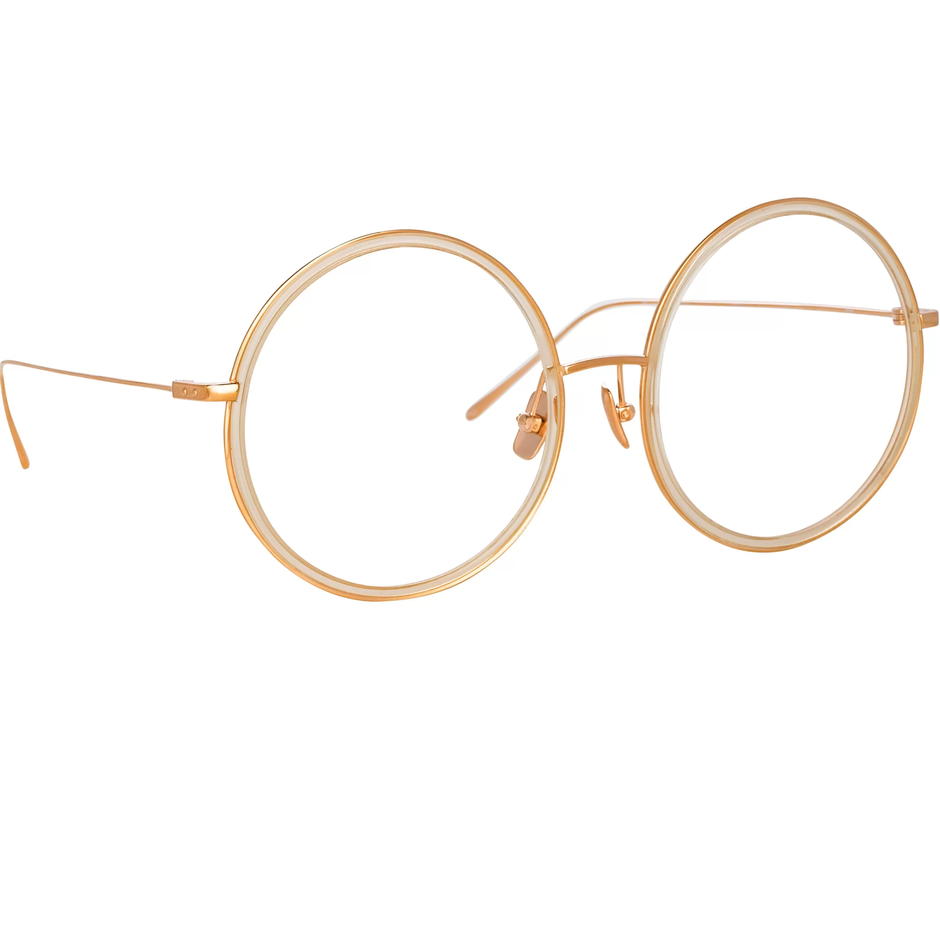 Linda Farrow Linear Alesia A Round Sunglasses in Ash