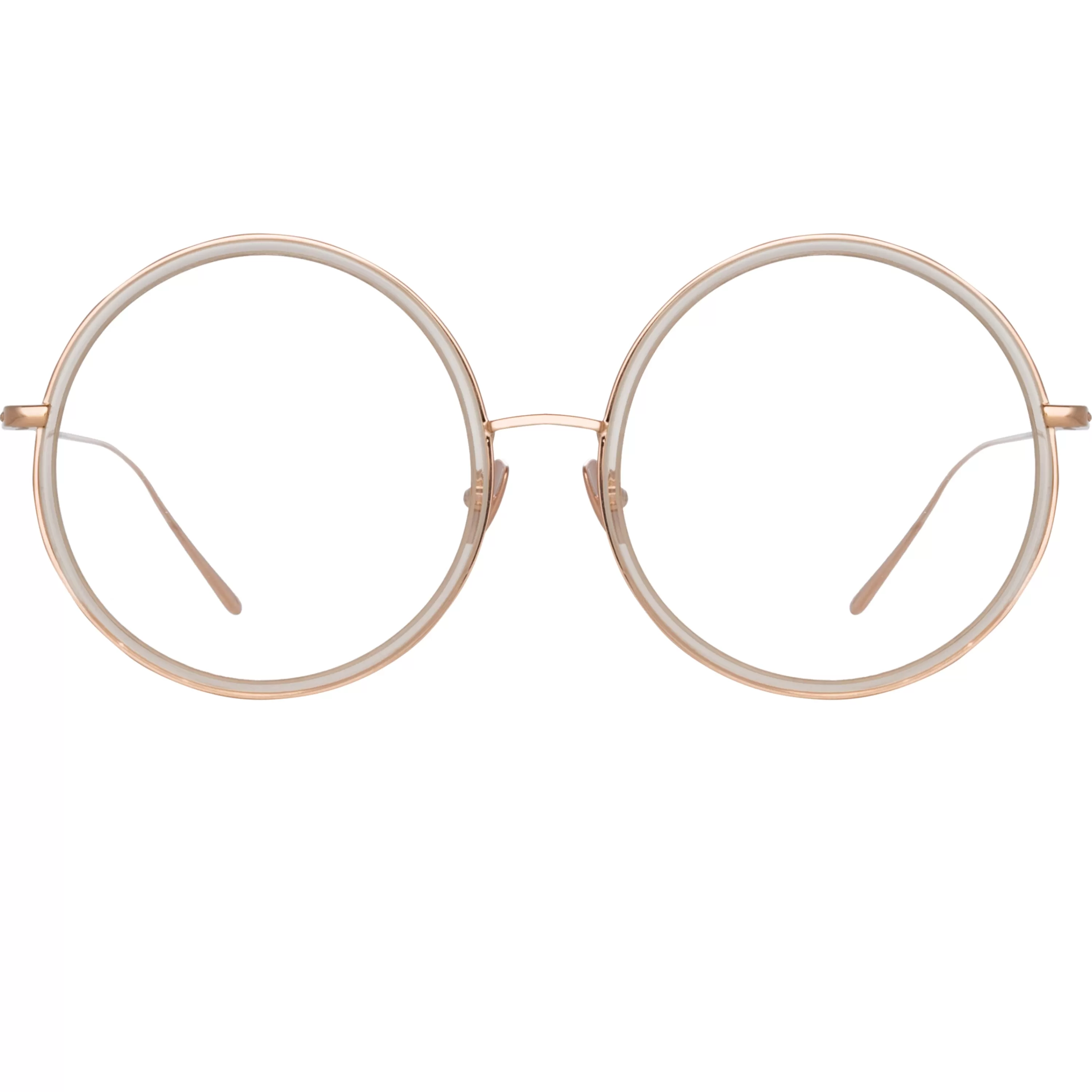 Linda Farrow Linear Alesia A Round Sunglasses in Ash