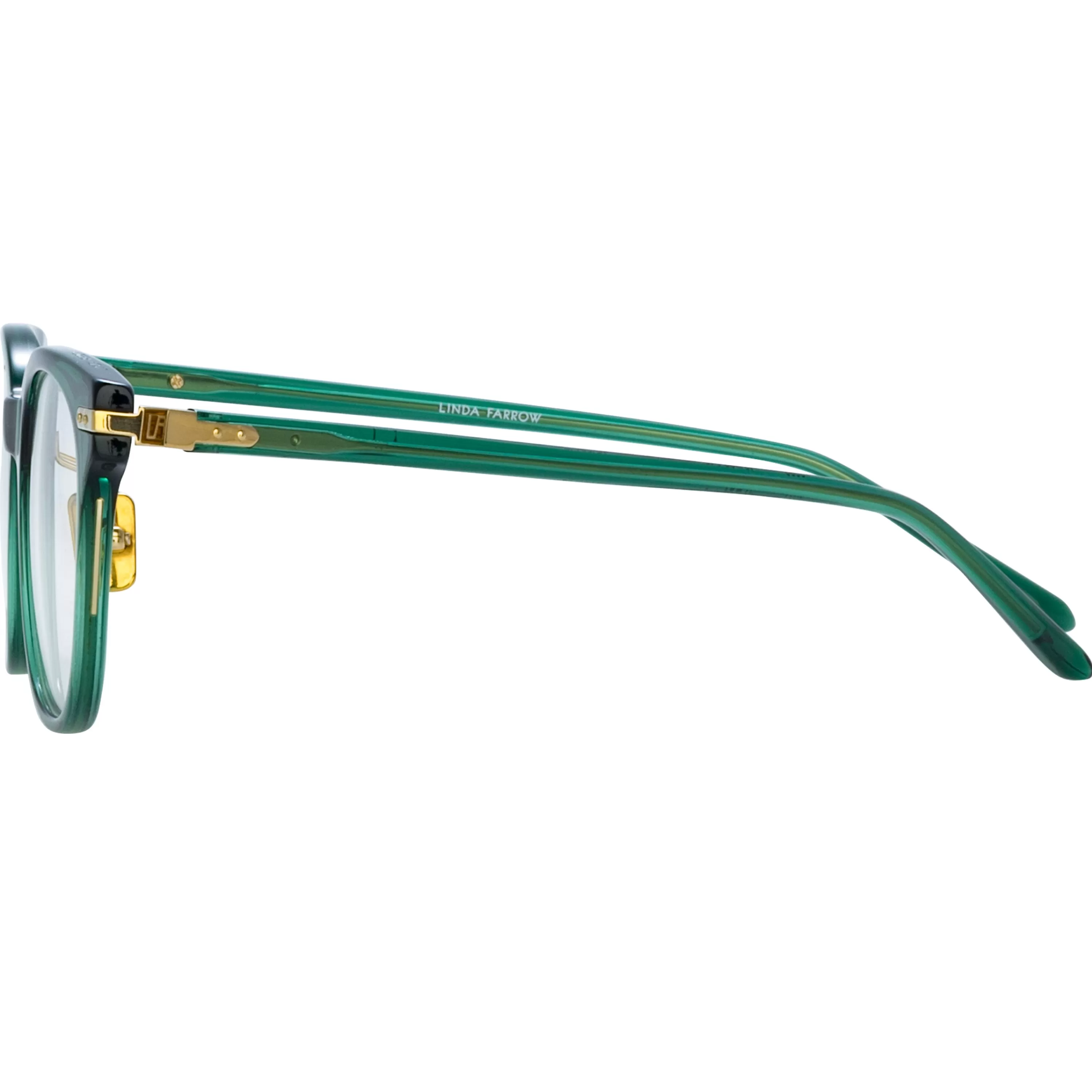 arch_optical_dframe_in_bottle_green_asian_fit_2.webp Women Linda Farrow Arch Optical D-Frame in Bottle Green (Asian Fit)