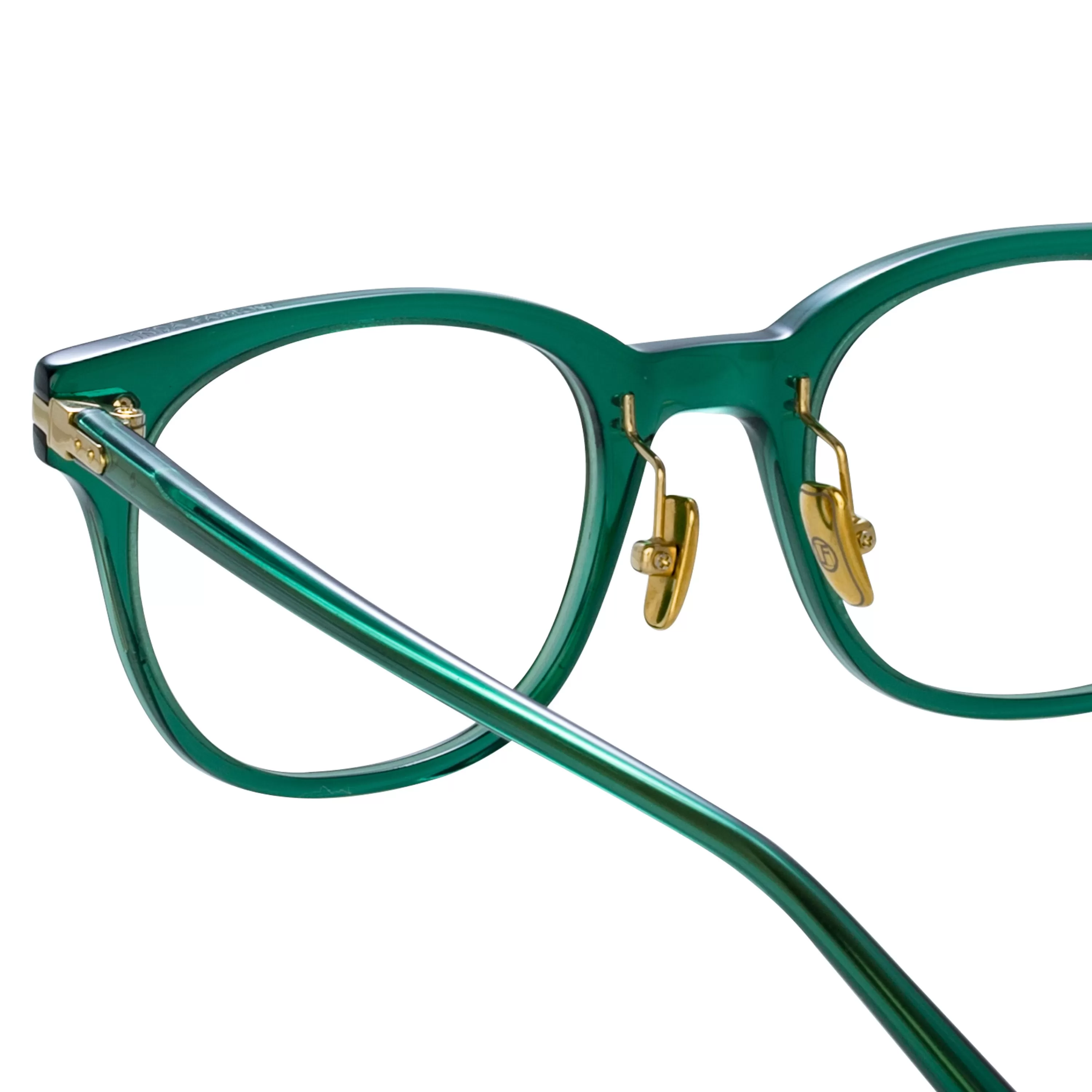 arch_optical_dframe_in_bottle_green_asian_fit_3.webp Women Linda Farrow Arch Optical D-Frame in Bottle Green (Asian Fit)