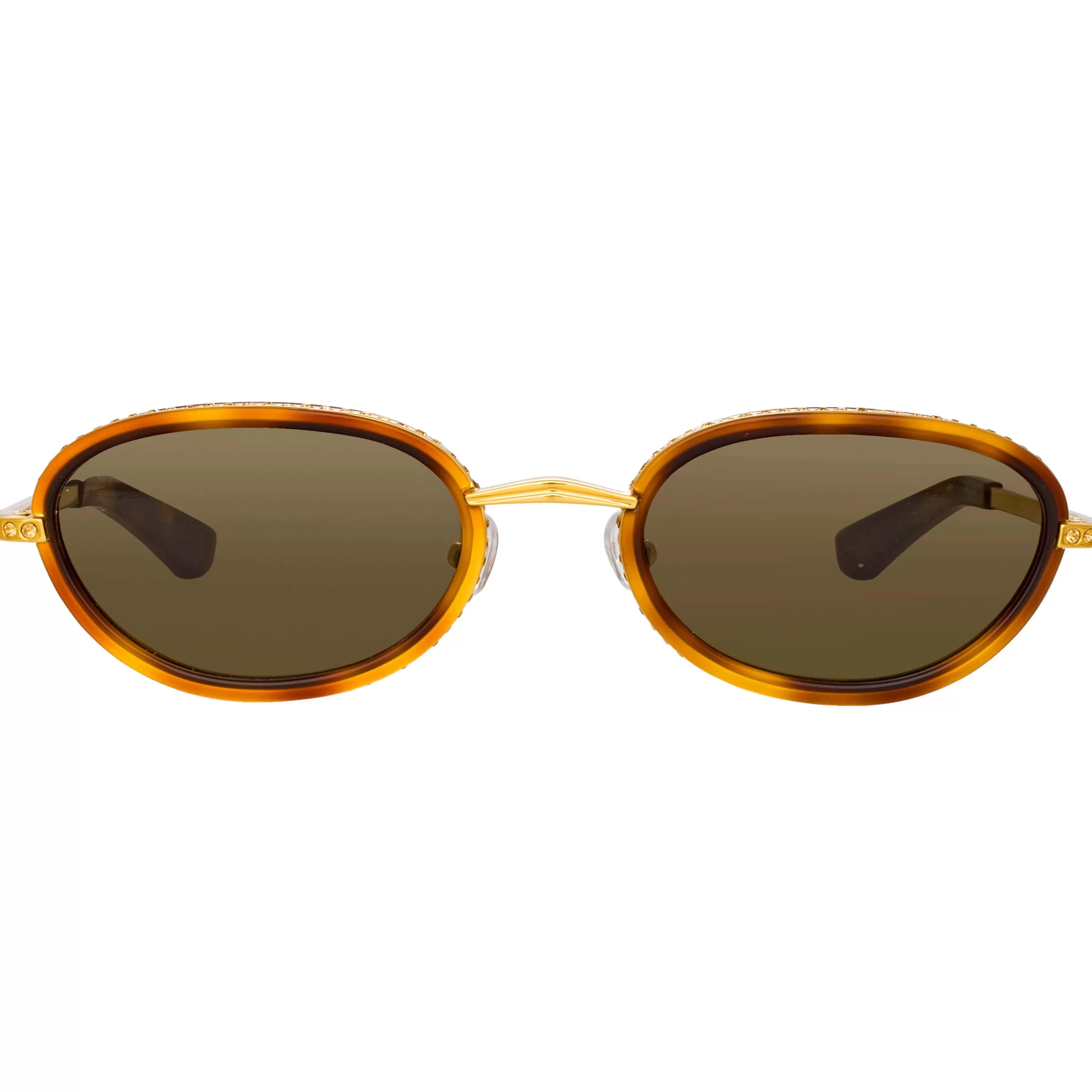 Area 1 Oval Sunglasses in Tortoiseshell and Yellow Gold