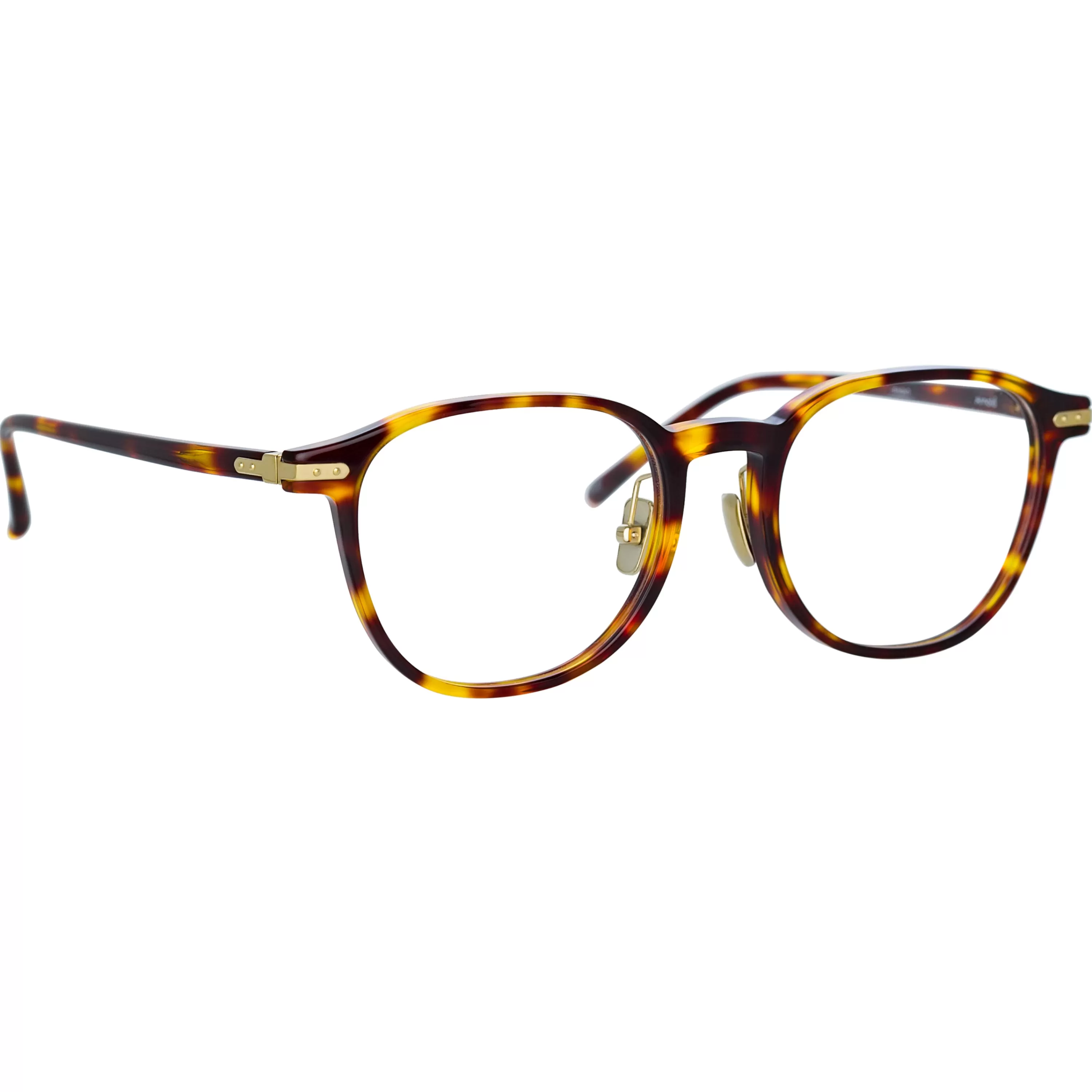 LINDA FARROW (U.K.) Arnold A Angular Optical Frame in Tortoiseshell