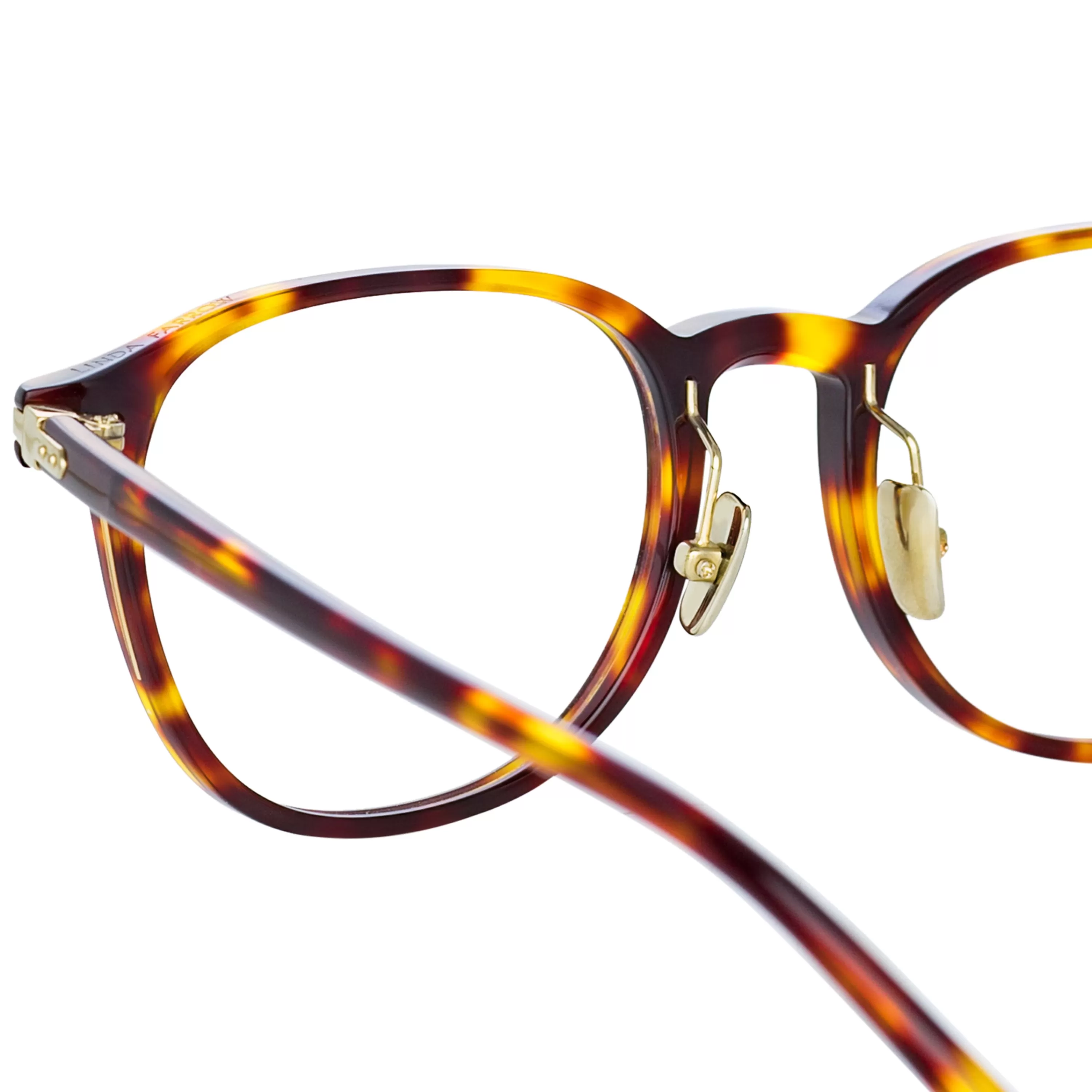 arnold_a_angular_optical_frame_in_tortoiseshell_3.webp LINDA FARROW (U.K.) Arnold A Angular Optical Frame in Tortoiseshell