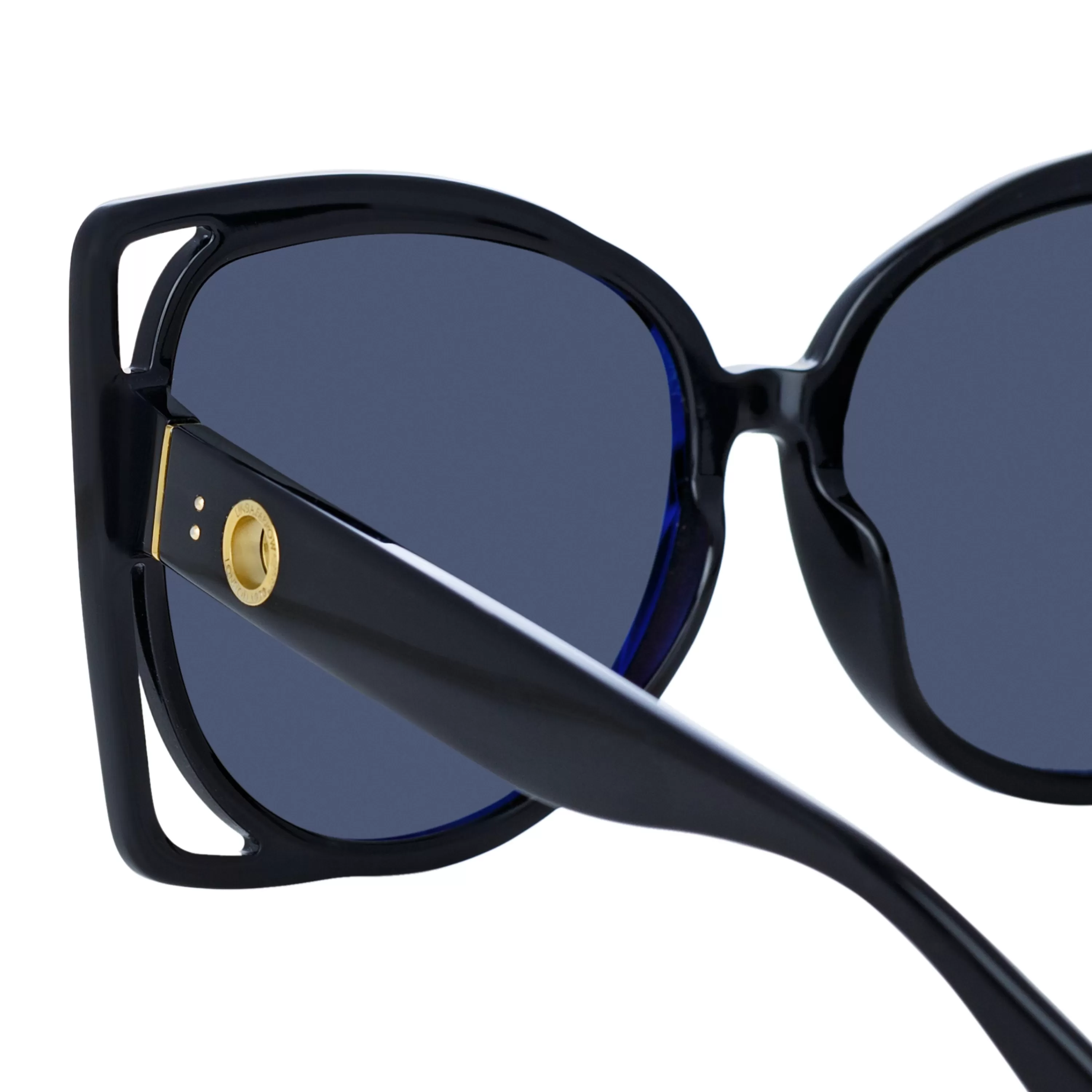 astra_cat_eye_sunglasses_in_black_3.webp Women LINDA FARROW (U.K.) Astra Cat Eye Sunglasses in Black