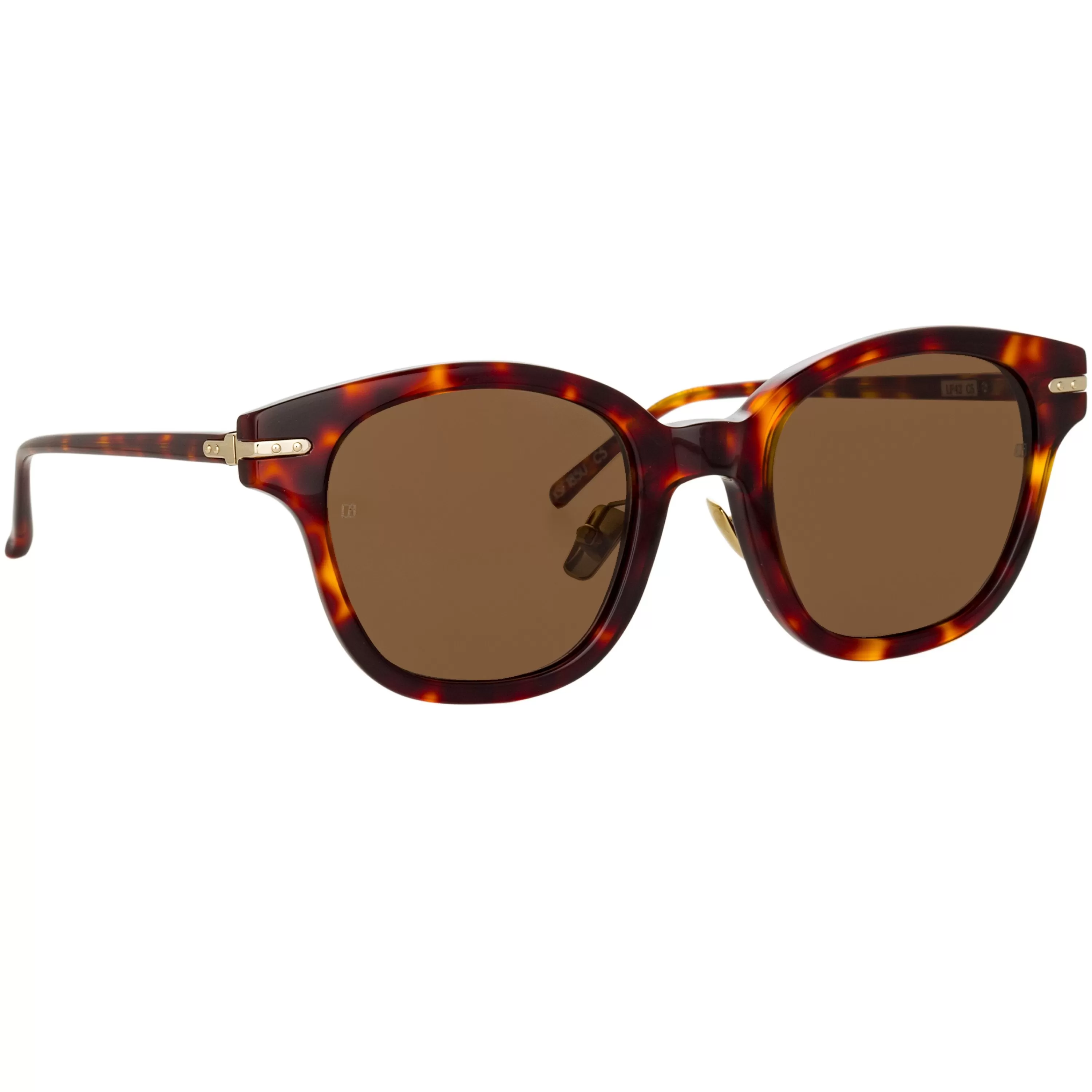 Linda Farrow Linear Atkins A D-Frame Sunglasses in Tortoiseshell