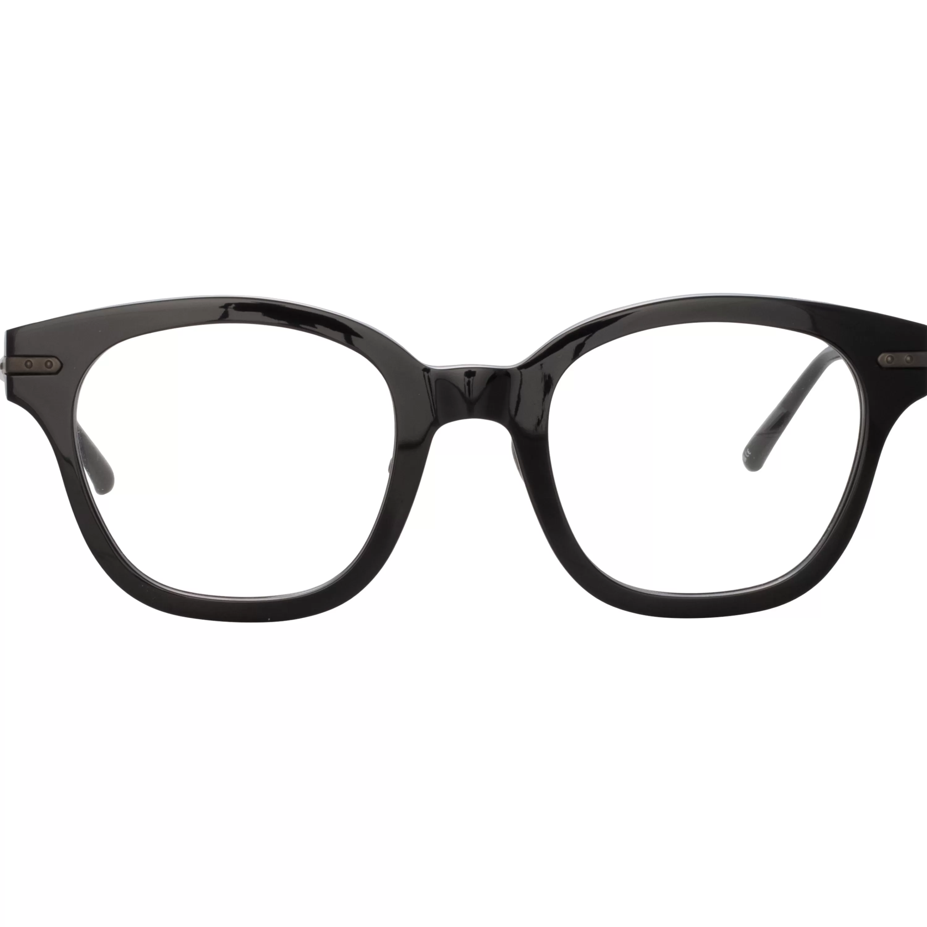 Linda Farrow Linear Atkins A Optical D-Frame in Black (Asian Fit)