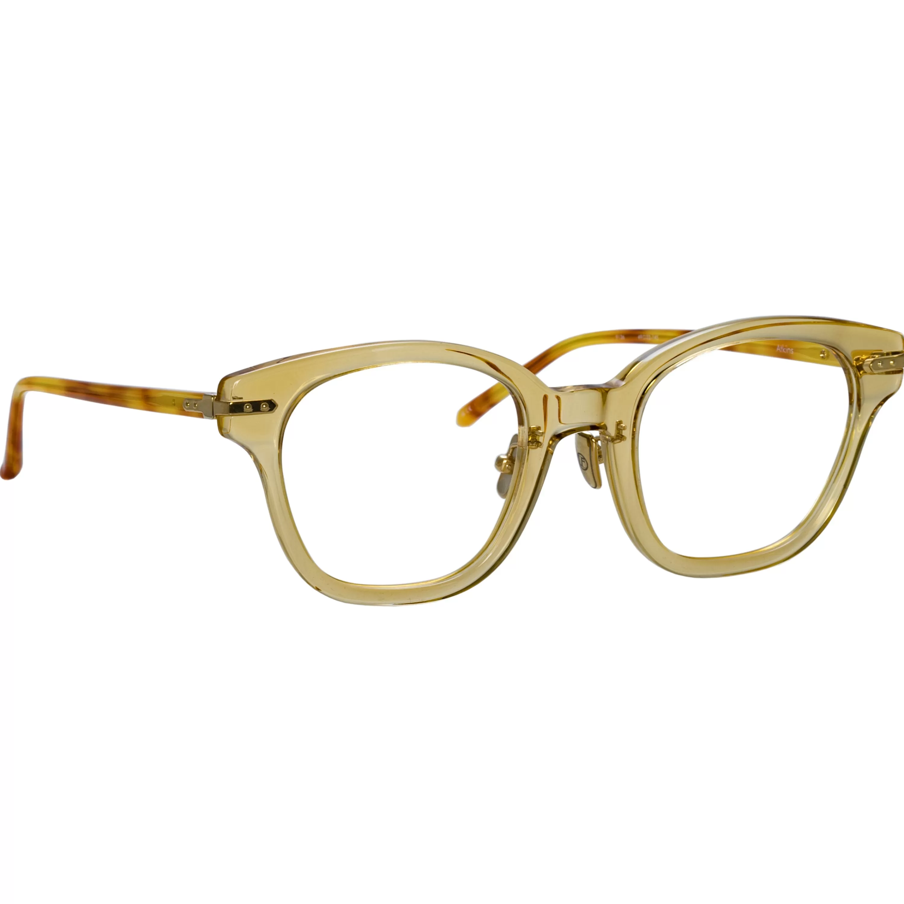 Women Linda Farrow Linear Atkins Optical A D-Frame in Saffron
