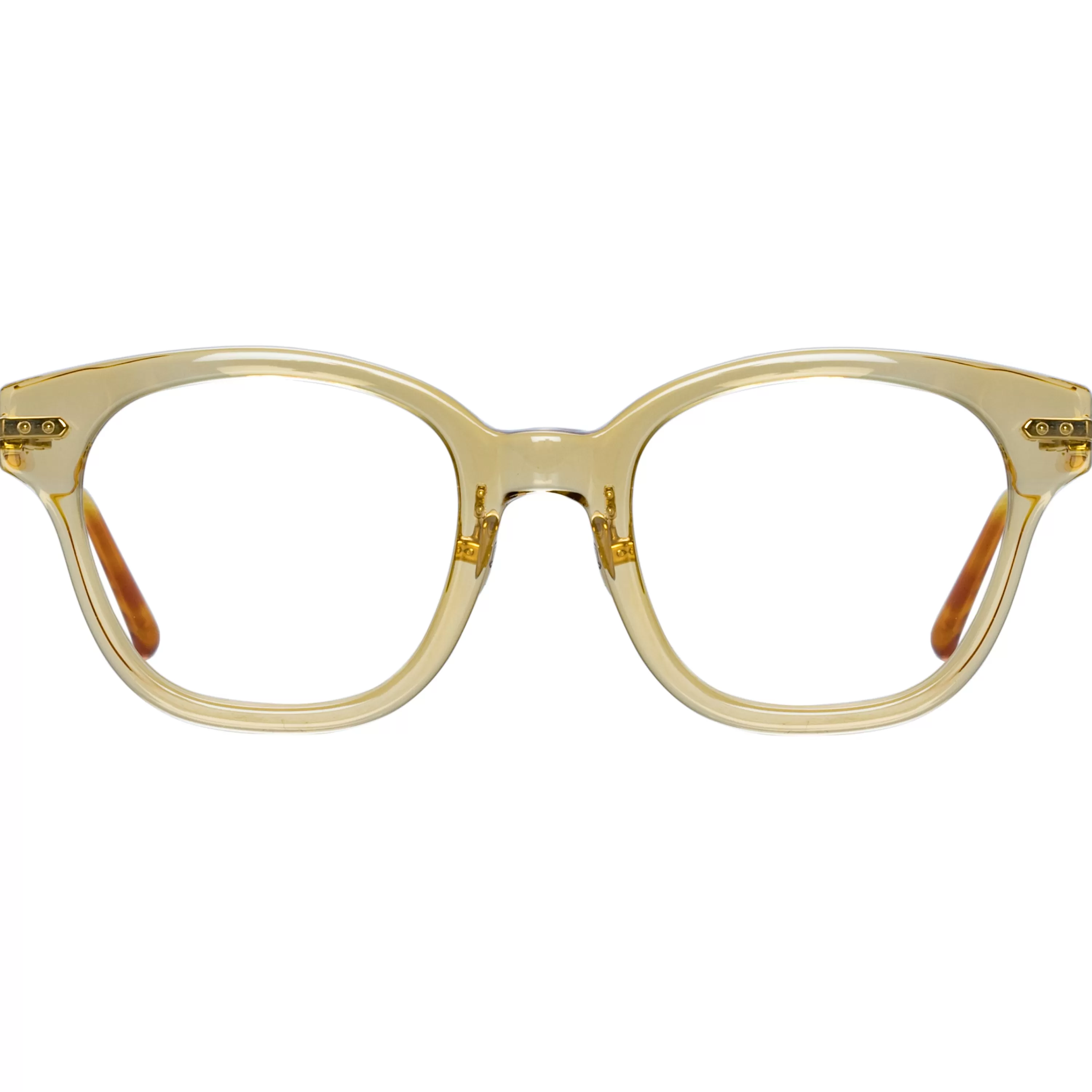 Women Linda Farrow Linear Atkins Optical A D-Frame in Saffron