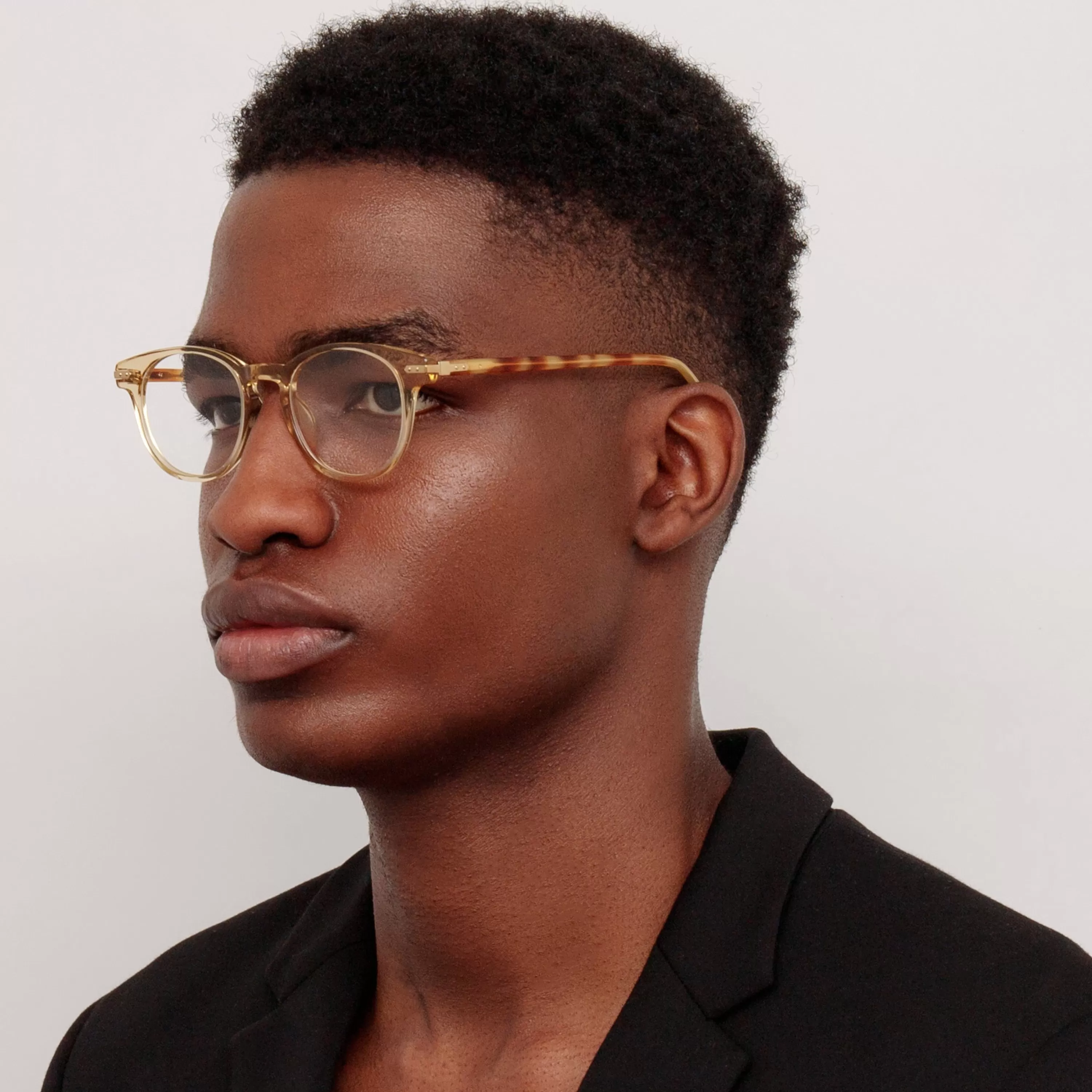 Linda Farrow Bay Optical D-Frame in Saffron