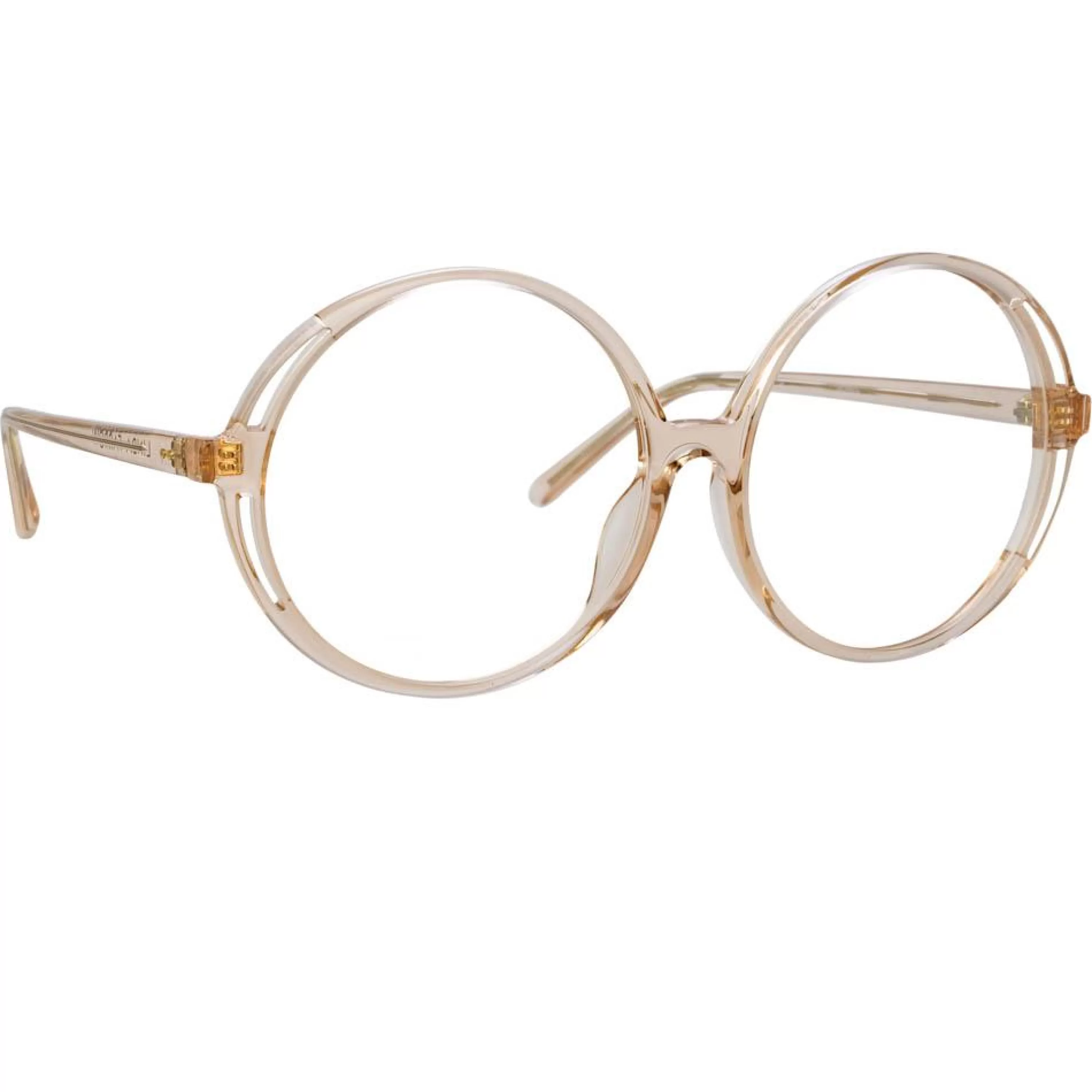 Linda Farrow Bianca Round Optical Frame in Brown