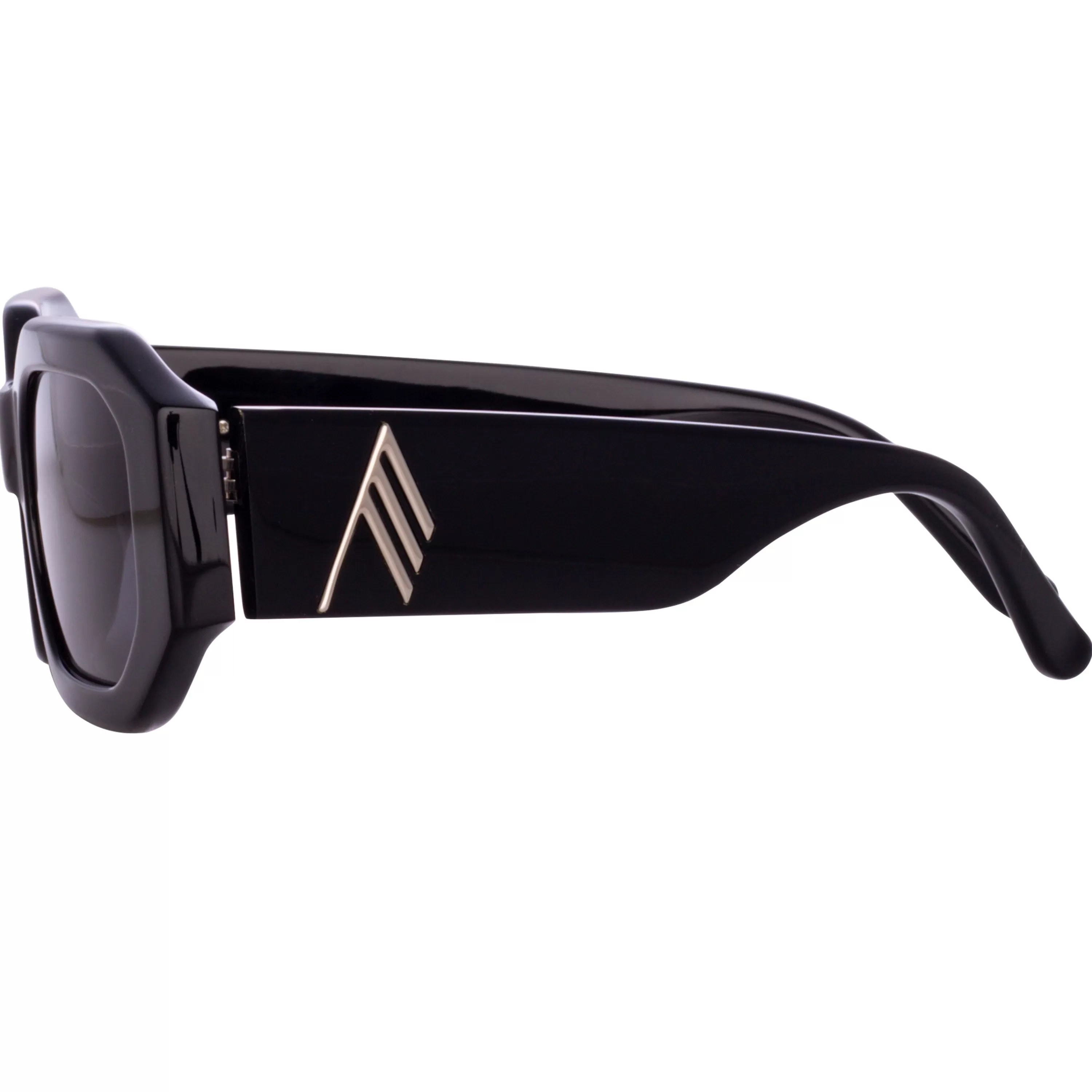 blake_angular_sunglasses_in_black_3.webp LINDA FARROW (U.K.) Blake Angular Sunglasses in Black