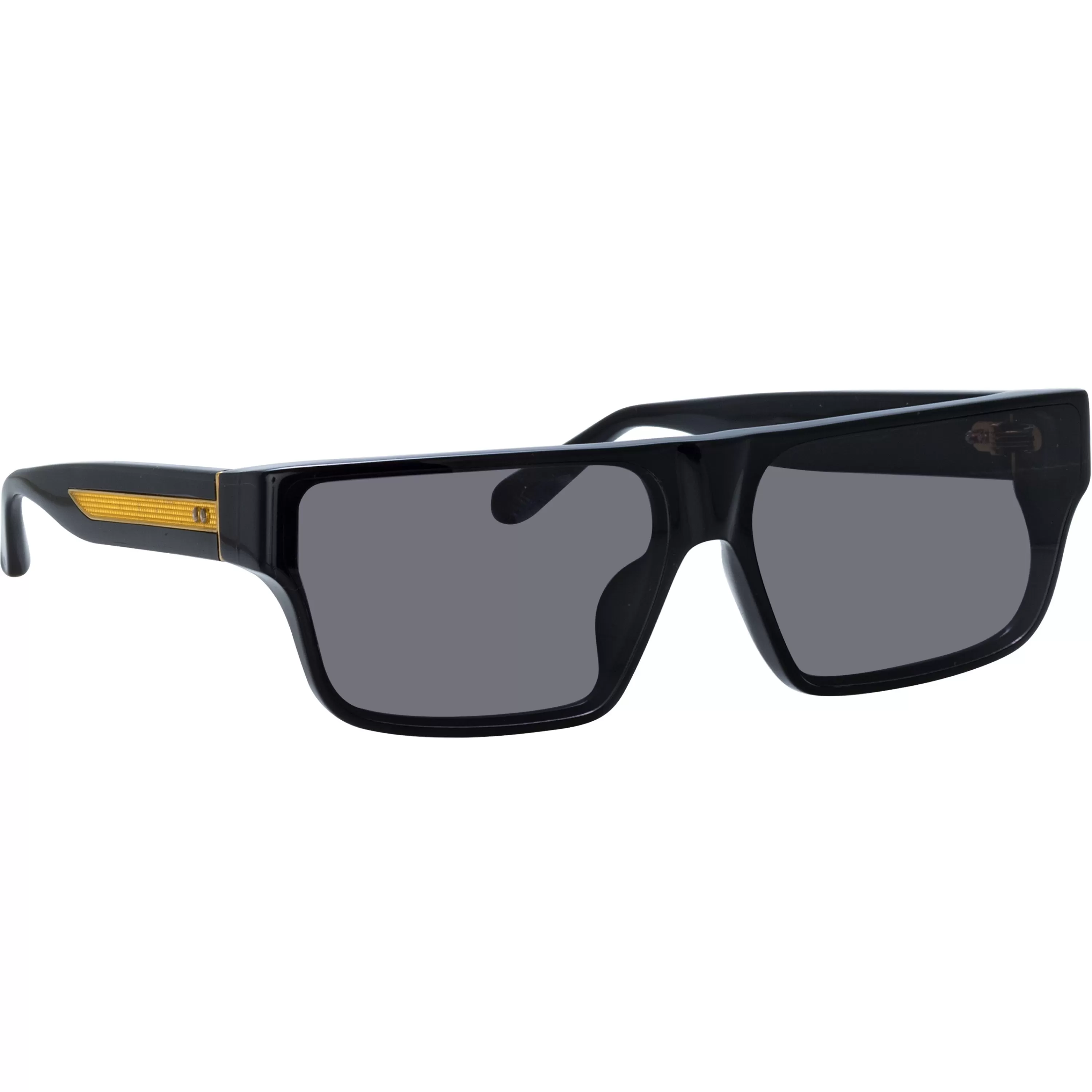 brady_flat_top_sunglasses_in_black_2.webp Women LINDA FARROW (U.K.) Brady Flat Top Sunglasses in Black