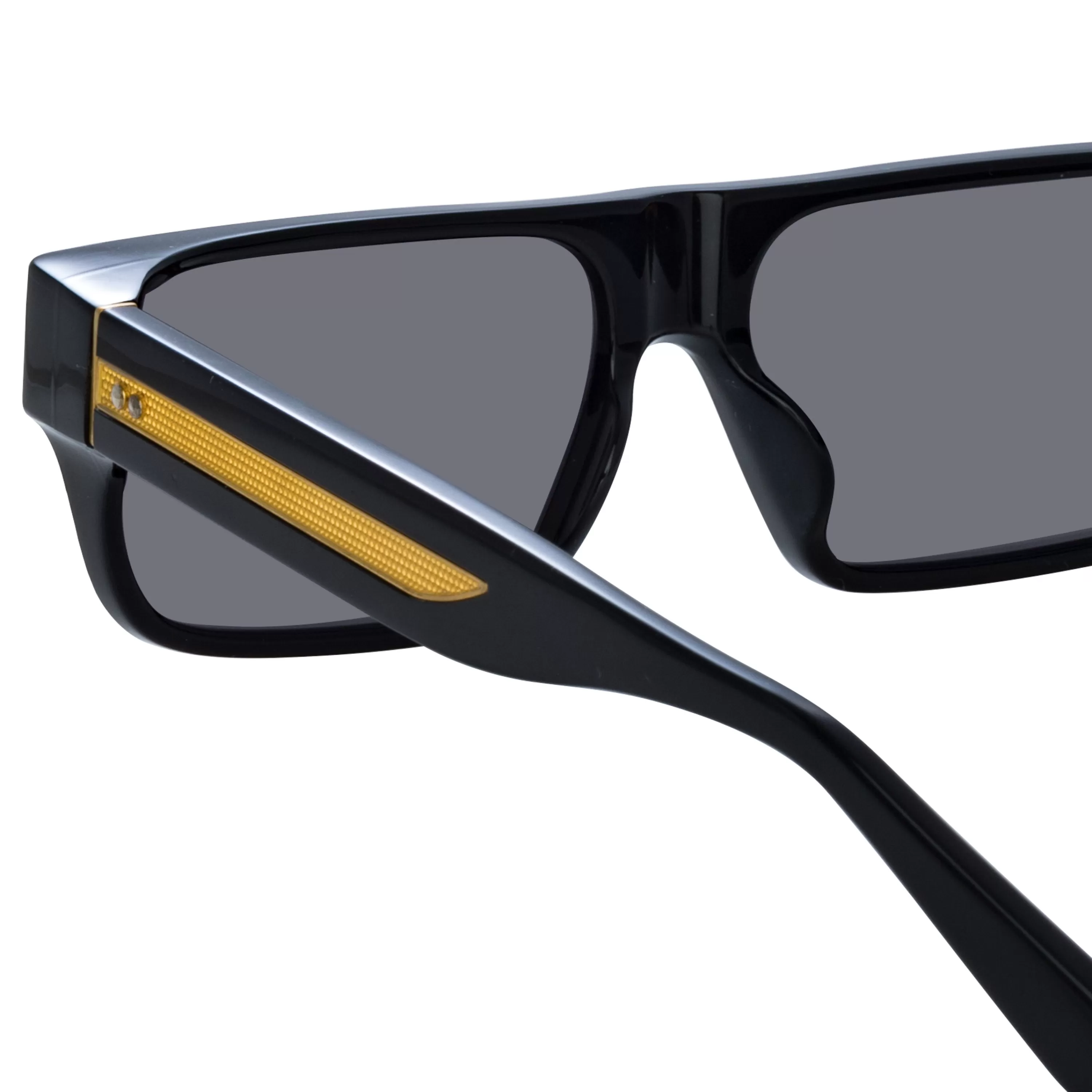 brady_flat_top_sunglasses_in_black_4.webp Women LINDA FARROW (U.K.) Brady Flat Top Sunglasses in Black