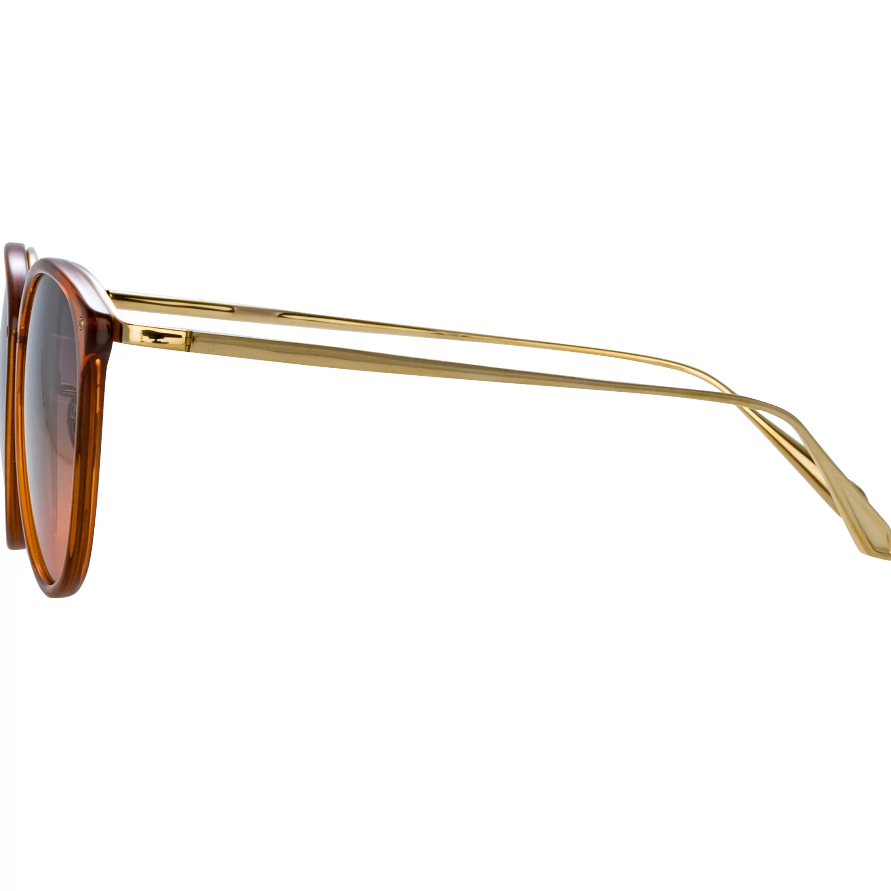 calthorpe_oval_sunglasses_in_orange_3.webp Women Linda Farrow Calthorpe Oval Sunglasses in Orange