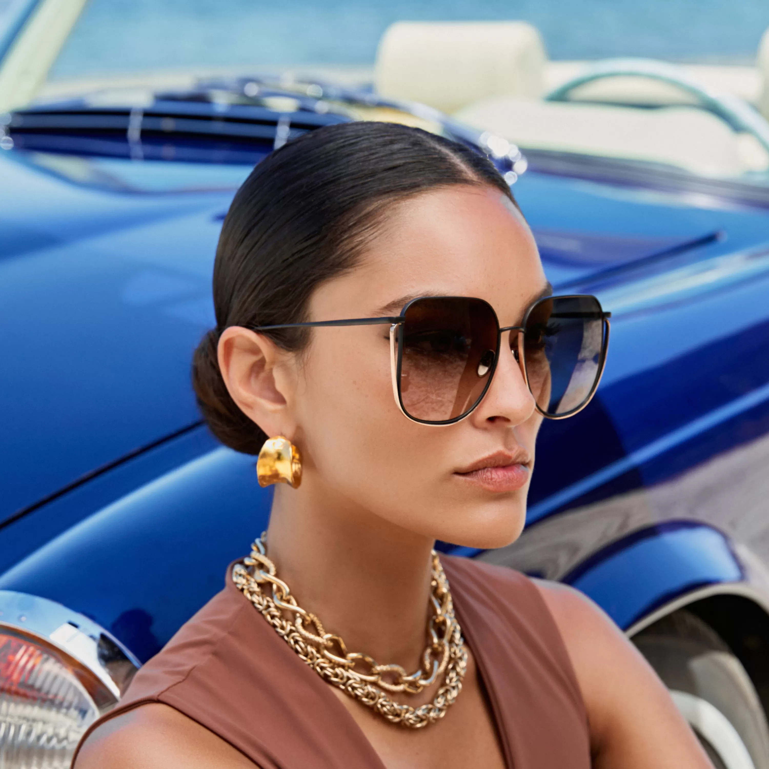 camry_oversized_sunglasses_in_nickel_4.webp Women LINDA FARROW (U.K.) Camry Oversized Sunglasses in Nickel