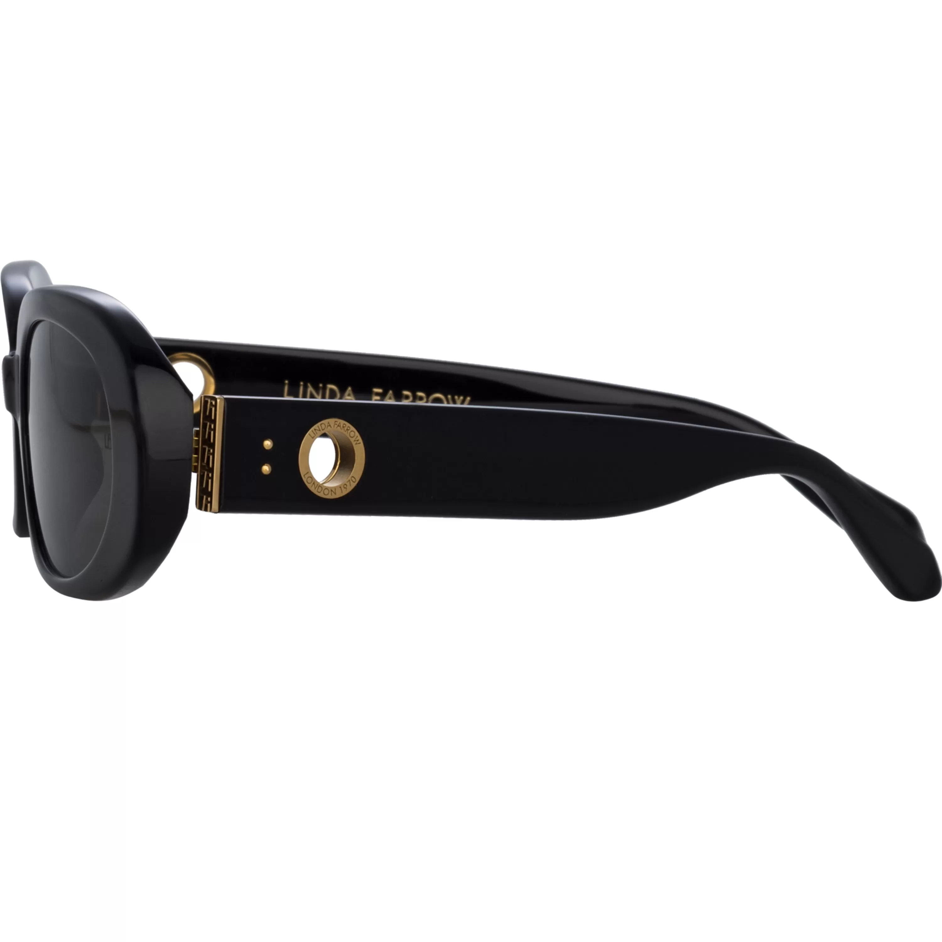 cara_oval_sunglasses_in_black_3.webp LINDA FARROW (U.K.) Cara Oval Sunglasses in Black