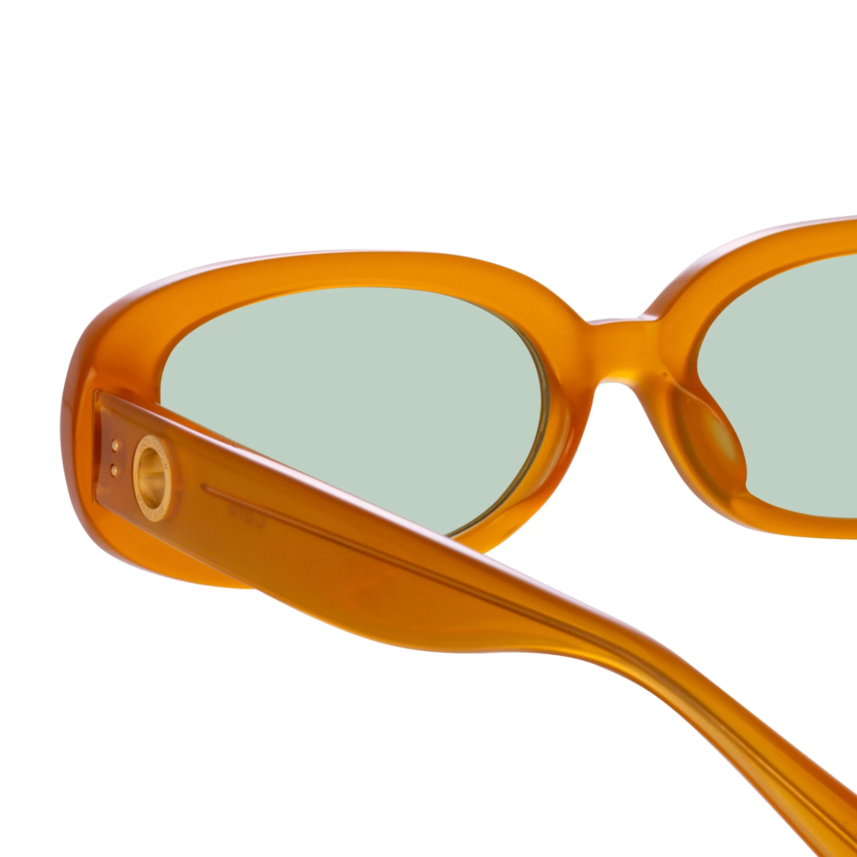 cara_oval_sunglasses_in_honey_3.webp LINDA FARROW (U.K.) Cara Oval Sunglasses in Honey