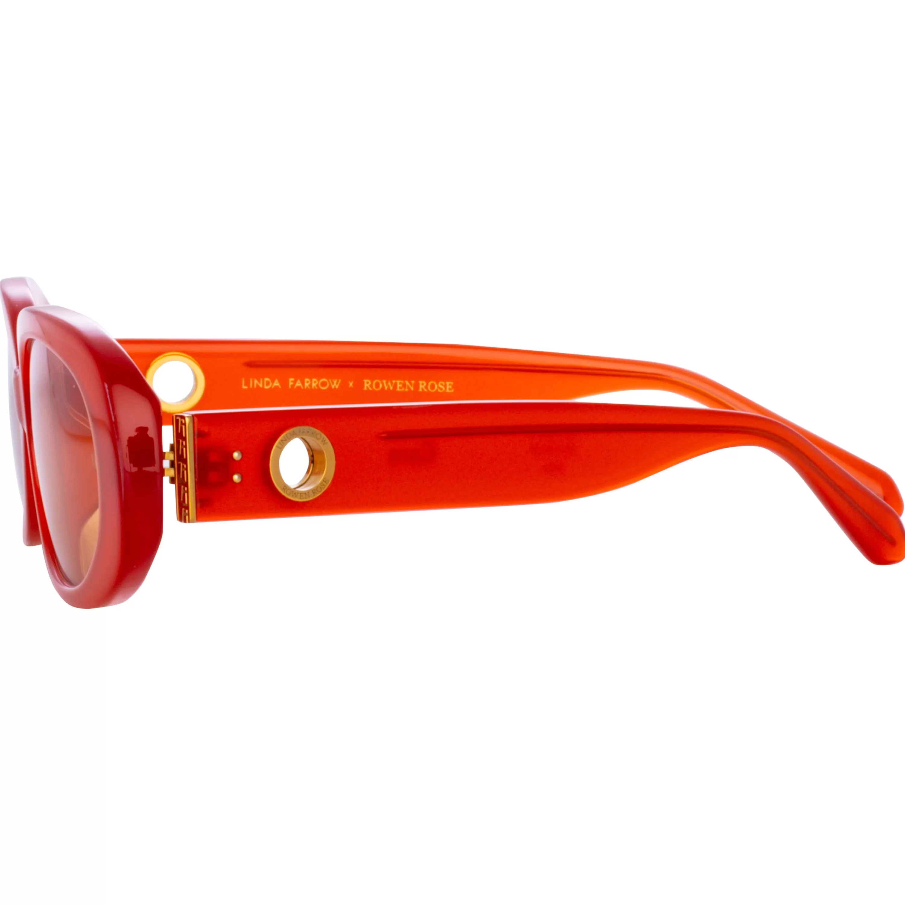 cara_oval_sunglasses_in_terracotta_3.webp LINDA FARROW (U.K.) Cara Oval Sunglasses in Terracotta