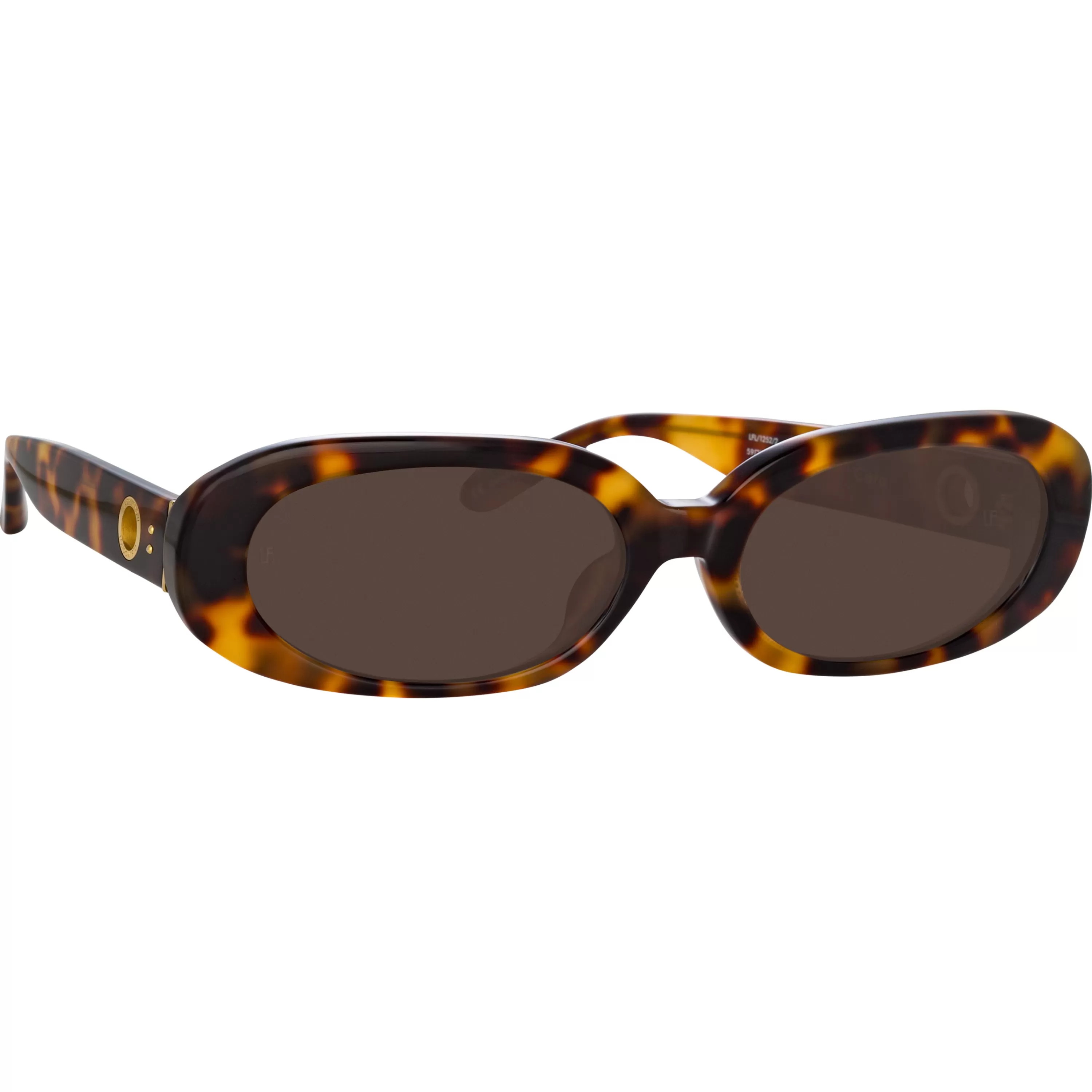 cara_oval_sunglasses_in_tortoiseshell_2.webp Women LINDA FARROW (U.K.) Cara Oval Sunglasses in Tortoiseshell