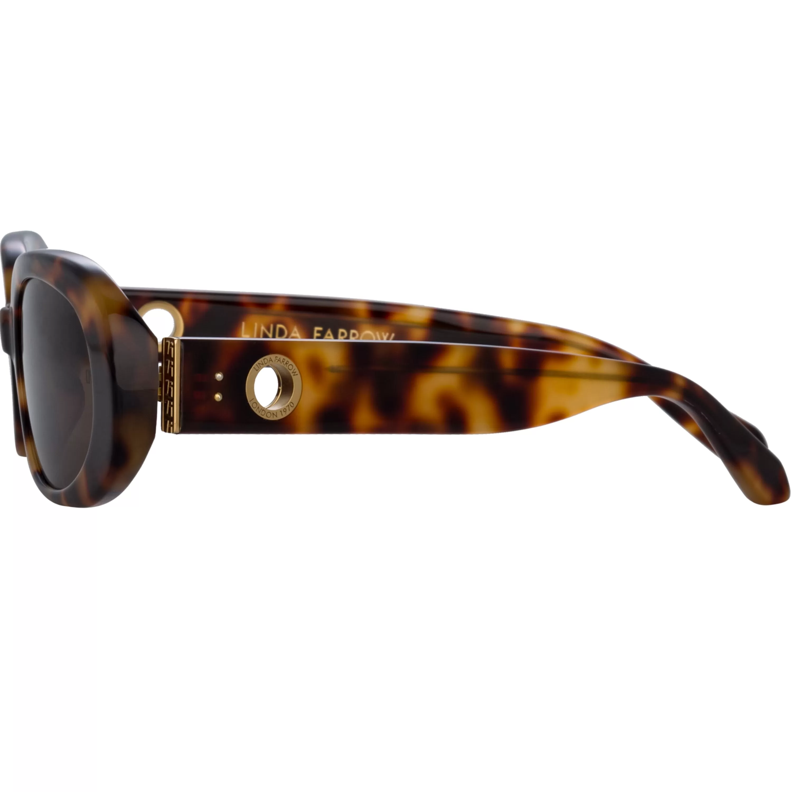 cara_oval_sunglasses_in_tortoiseshell_3.webp Women LINDA FARROW (U.K.) Cara Oval Sunglasses in Tortoiseshell