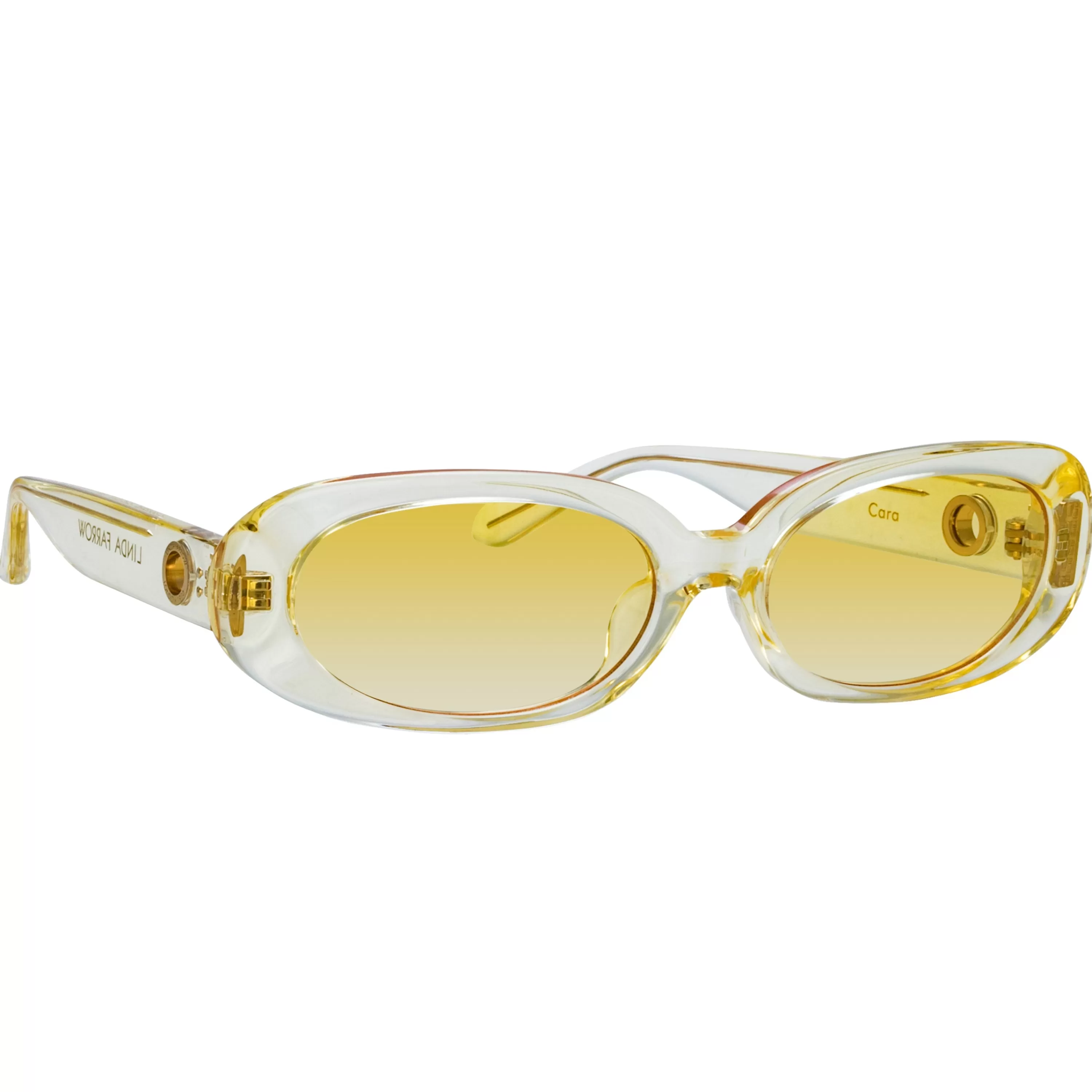 cara_oval_sunglasses_in_yellow_2.webp Women LINDA FARROW (U.K.) Cara Oval Sunglasses in Yellow