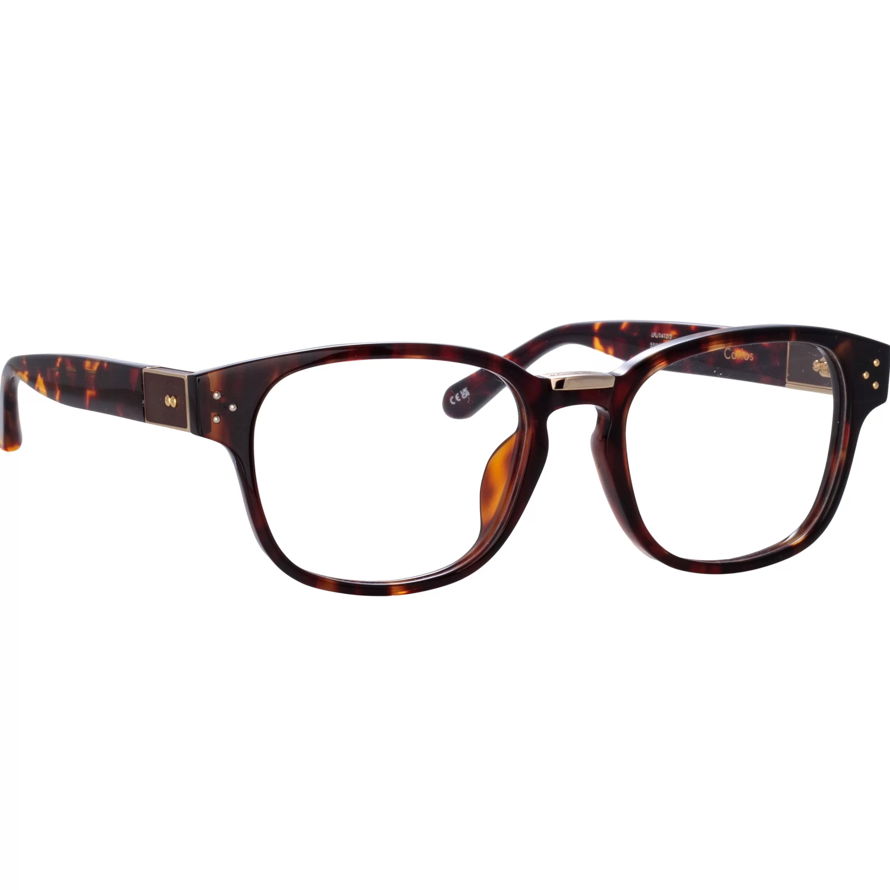 Women LINDA FARROW (U.K.) Carlos Optical D-Frame in Tortoiseshell