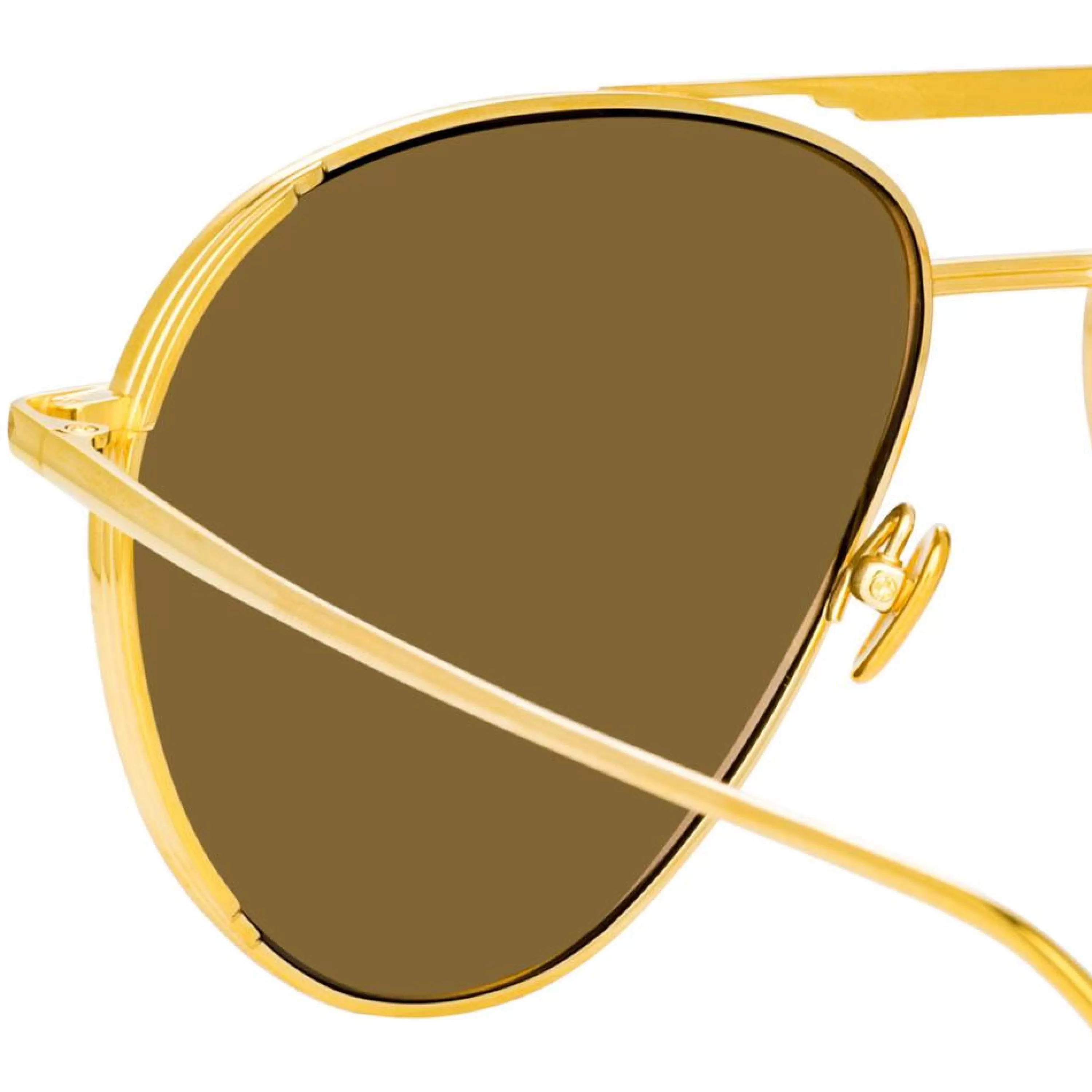 carter_aviator_sunglasses_in_yellow_gold_3.webp Linda Farrow Carter Aviator Sunglasses in Yellow Gold