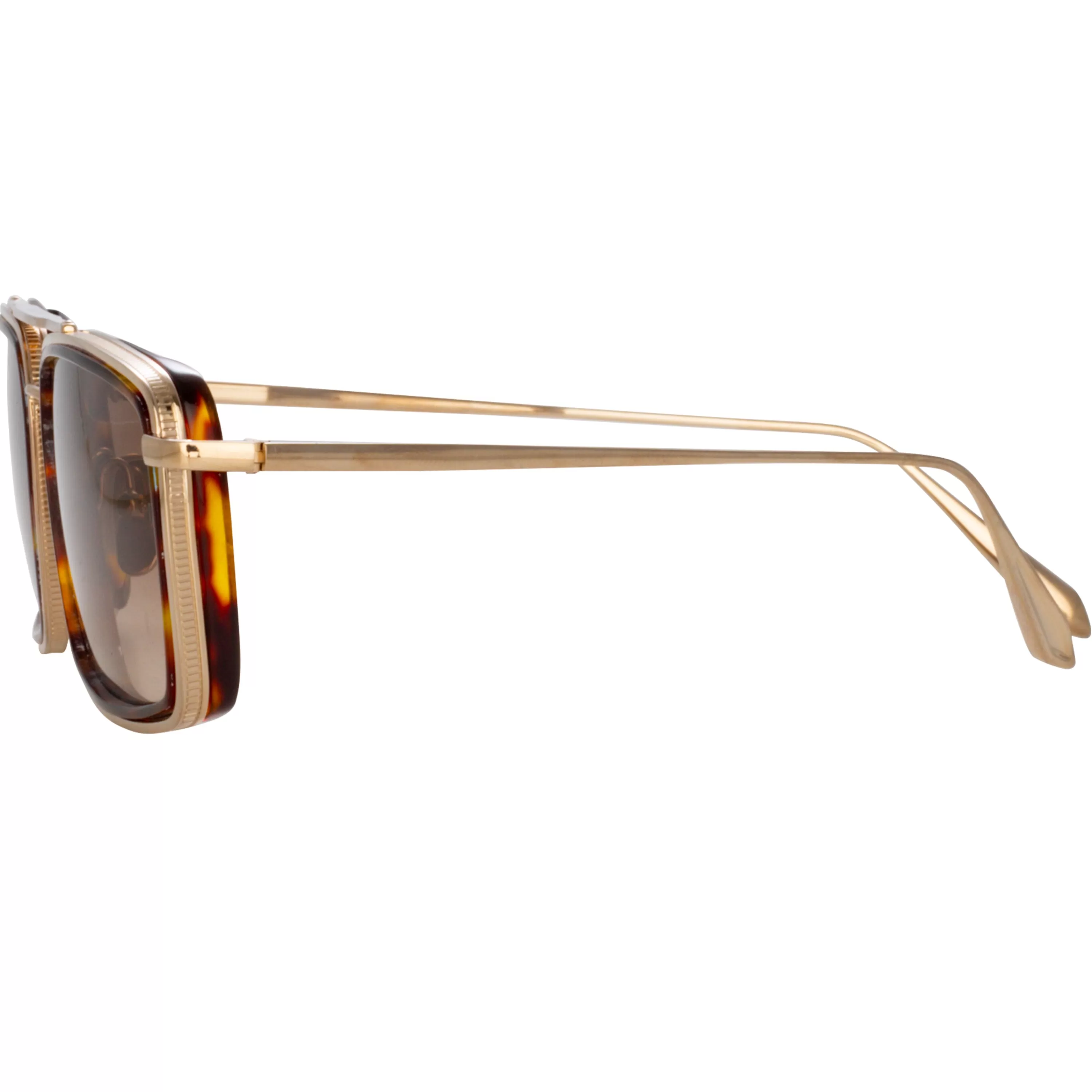 cassia_rectangular_sunglasses_in_light_gold_3.webp Women LINDA FARROW (U.K.) Cassia Rectangular Sunglasses in Light Gold