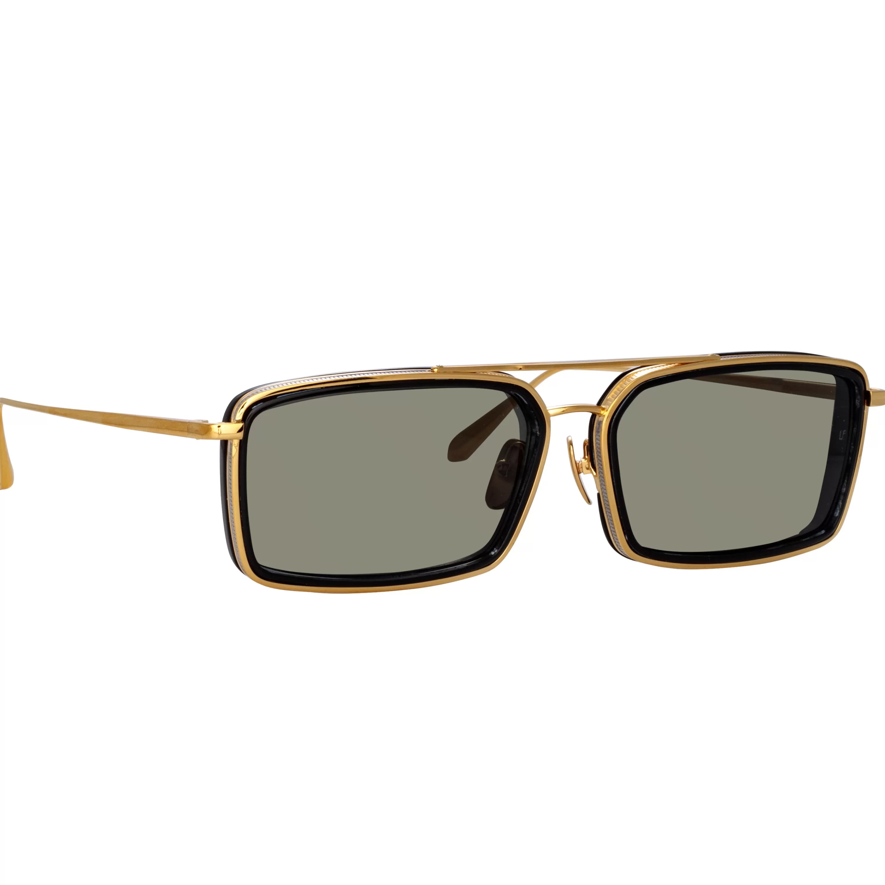 cassia_rectangular_sunglasses_in_yellow_gold_2.webp Women LINDA FARROW (U.K.) Cassia Rectangular Sunglasses in Yellow Gold