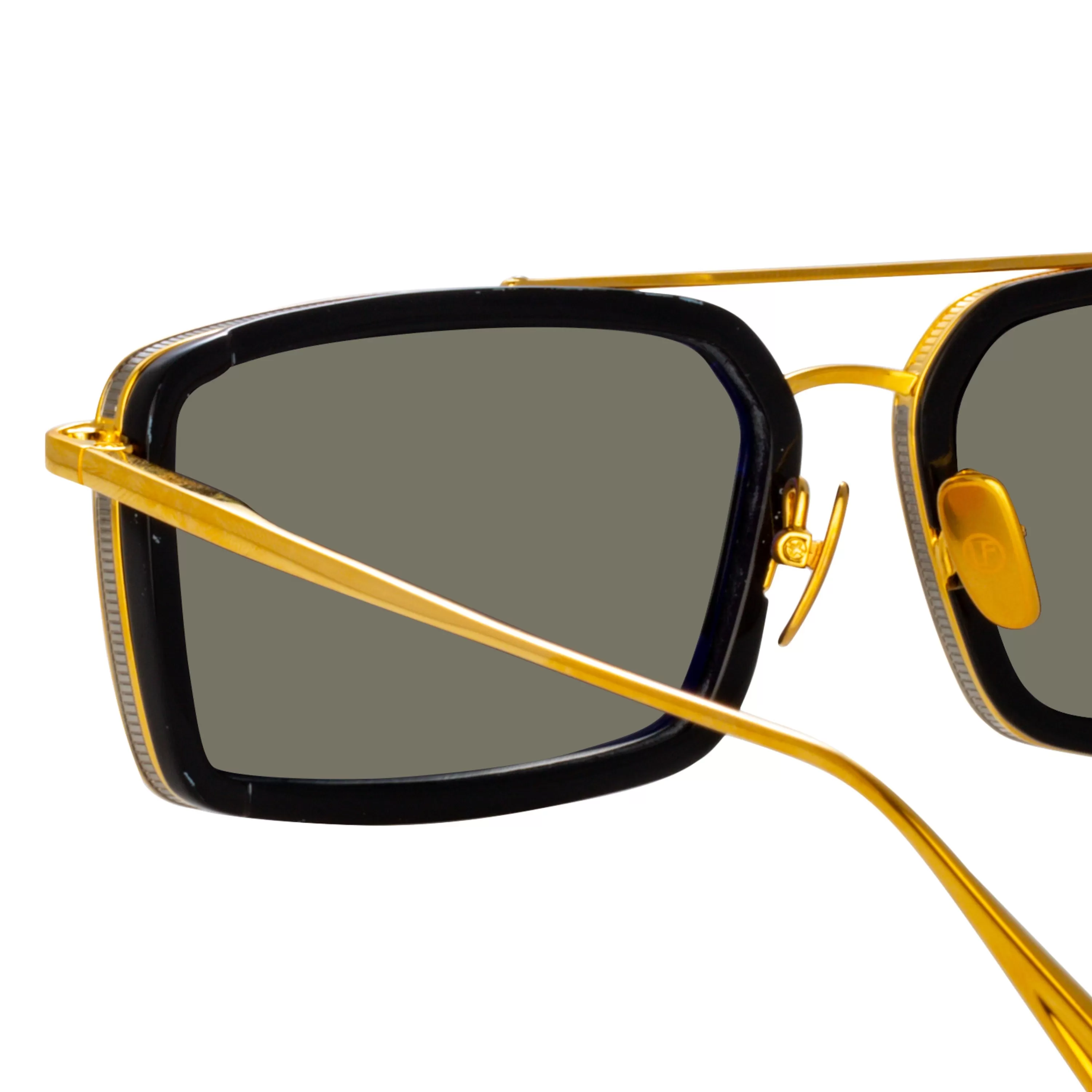 cassia_rectangular_sunglasses_in_yellow_gold_4.webp Women LINDA FARROW (U.K.) Cassia Rectangular Sunglasses in Yellow Gold