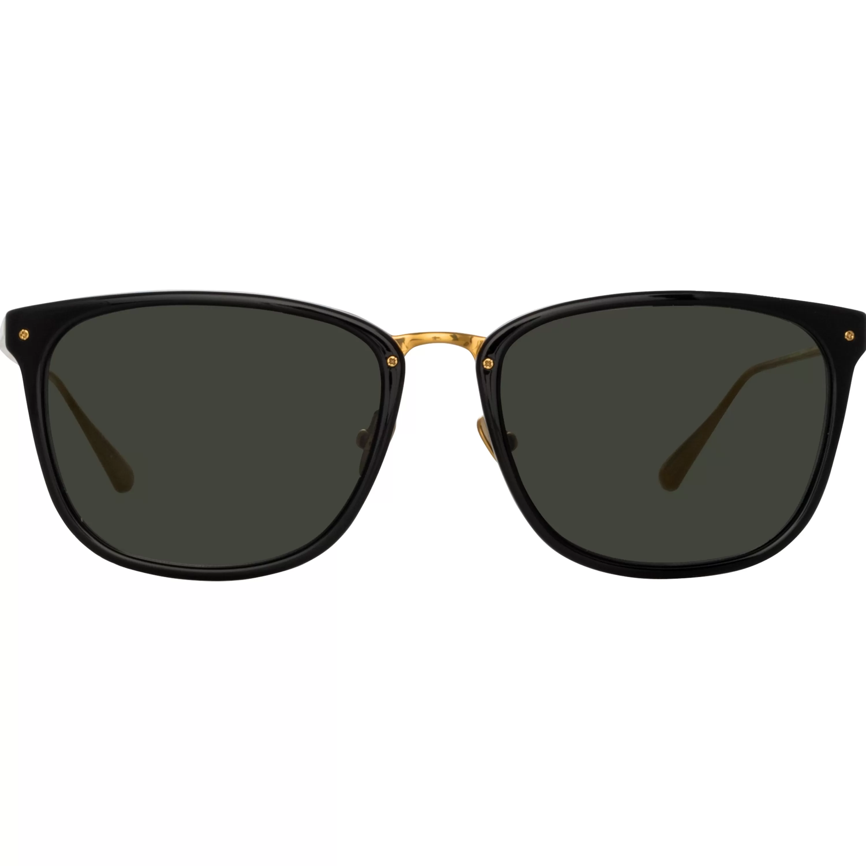 Women LINDA FARROW (U.K.) Cassin D-Frame Sunglasses in Black
