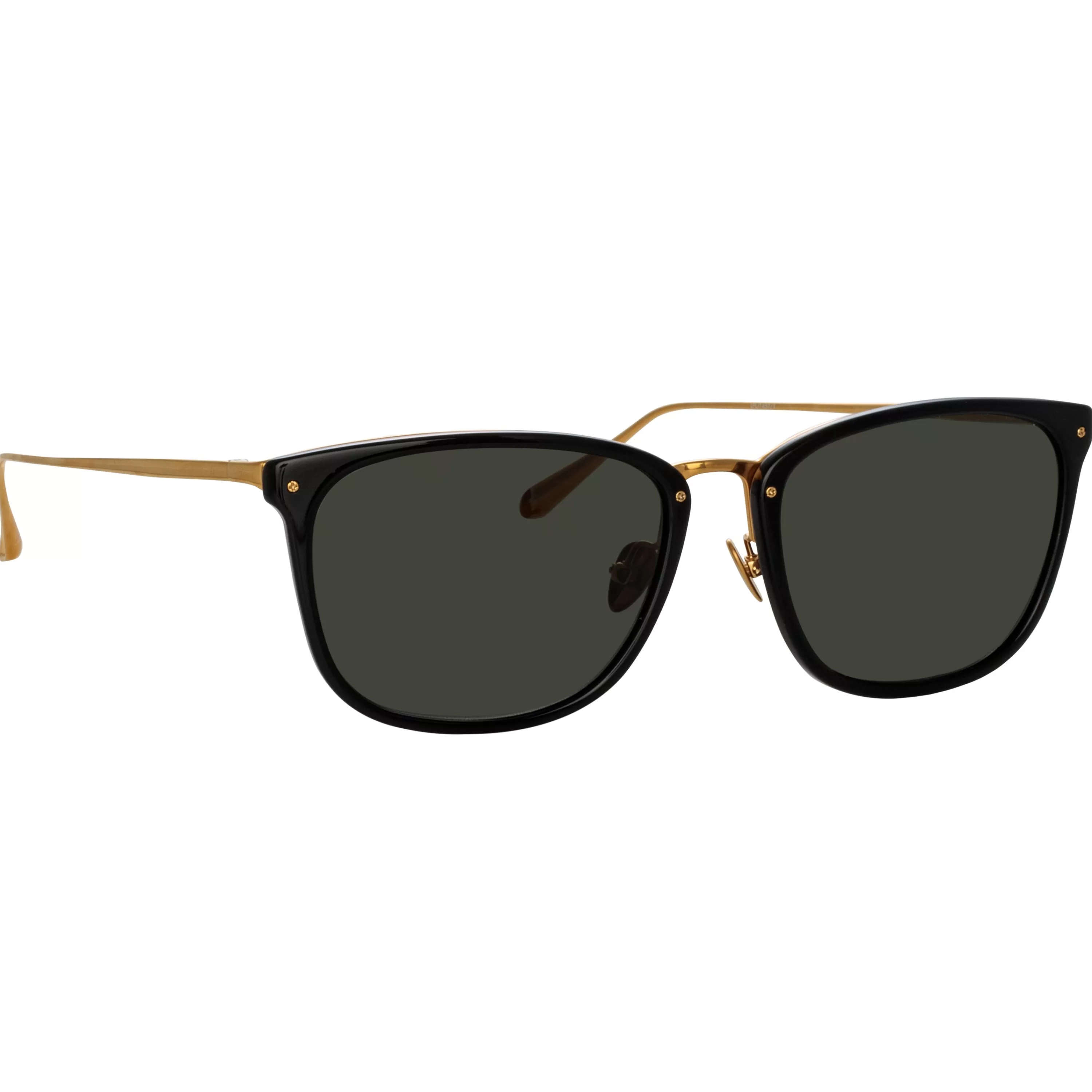 cassin_dframe_sunglasses_in_black_2.webp Women LINDA FARROW (U.K.) Cassin D-Frame Sunglasses in Black