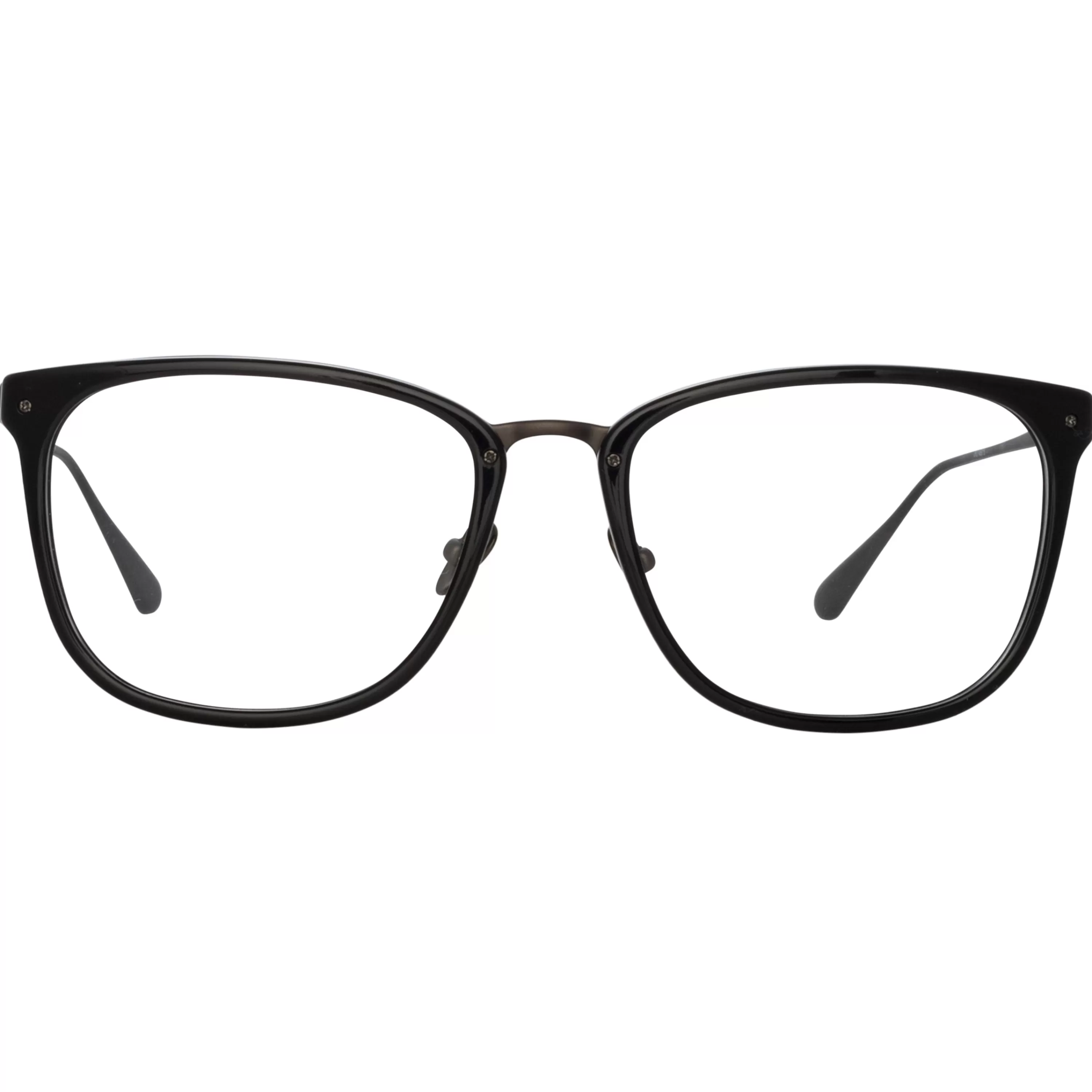 LINDA FARROW (U.K.) Cassin Optical D-Frame in Matt Nickel