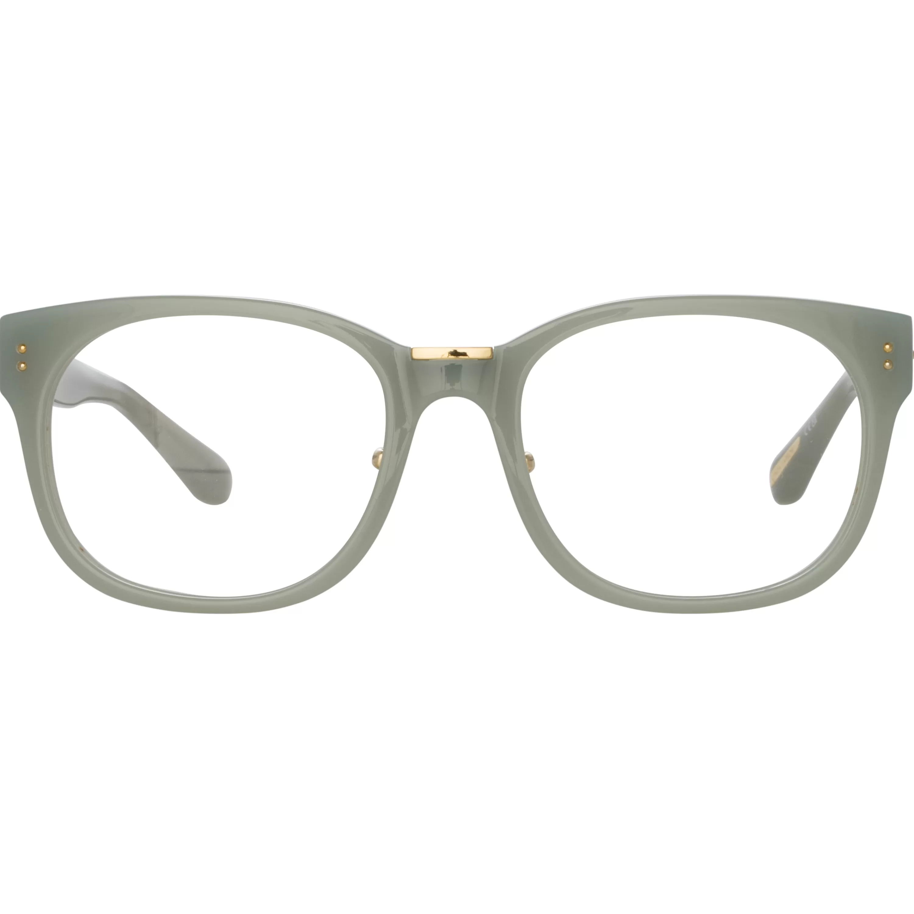 Women LINDA FARROW (U.K.) Cedric A Rectangular Optical Frames in Steel (Asian Fit)