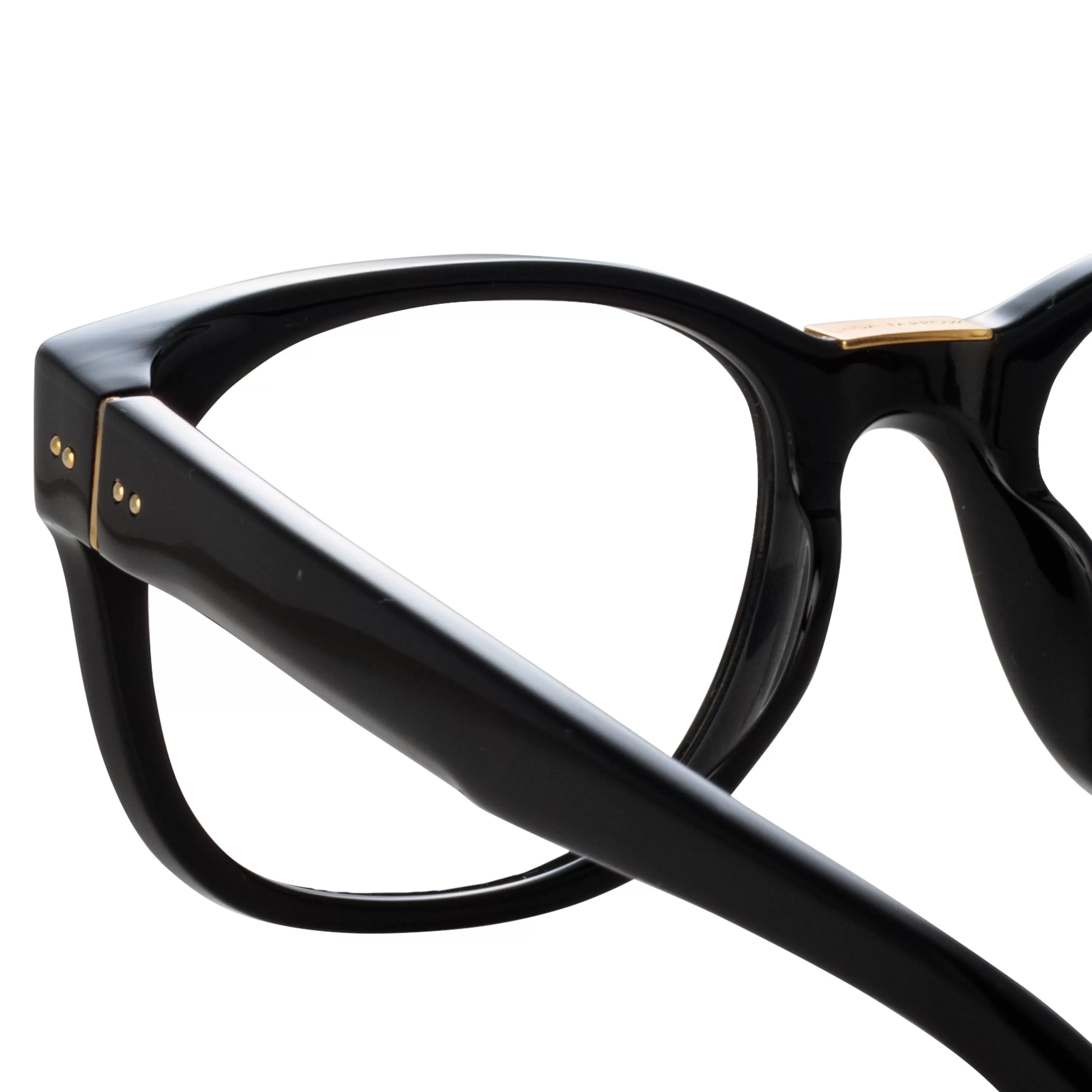 cedric_rectangular_optical_frames_in_black_4.webp Women LINDA FARROW (U.K.) Cedric Rectangular Optical Frames in Black