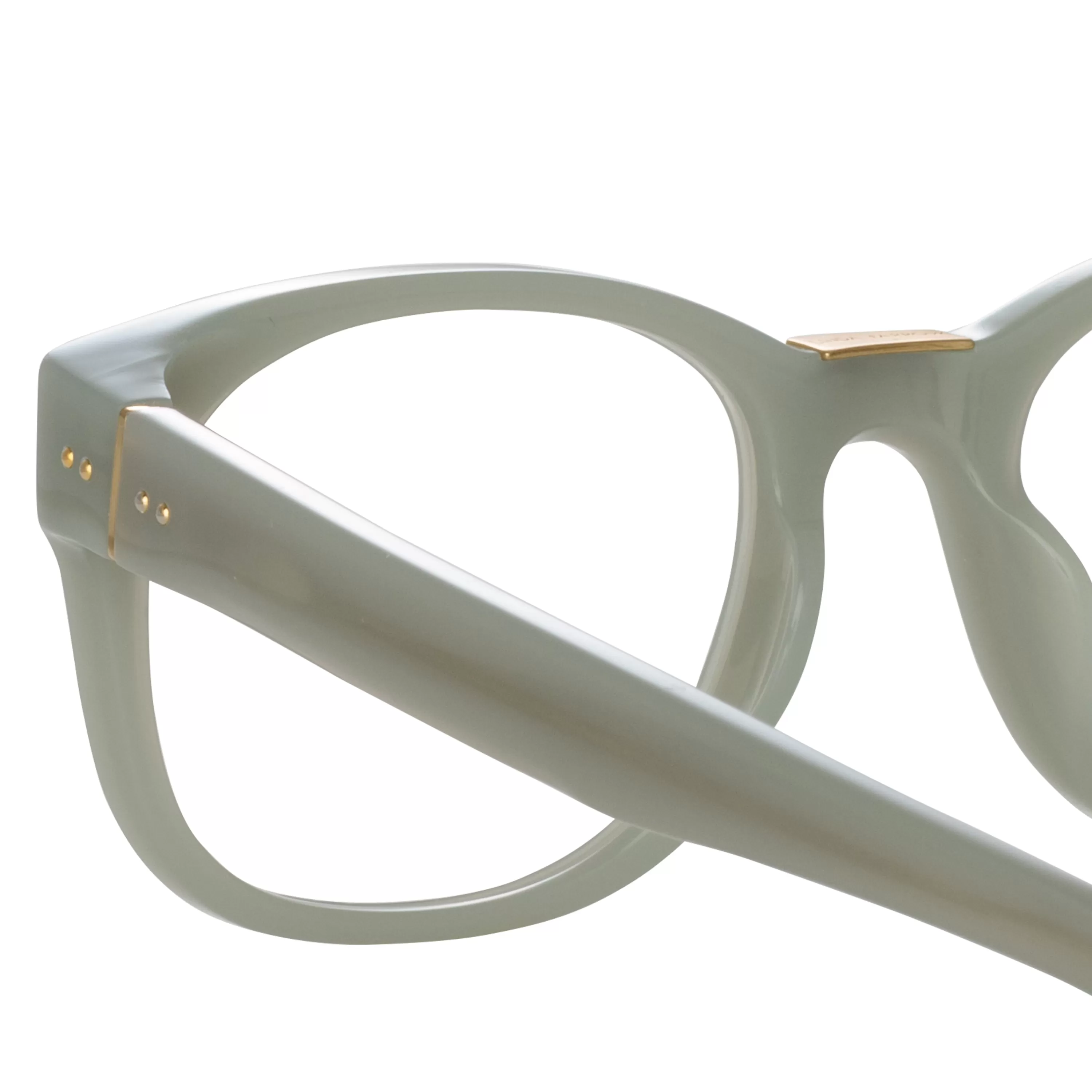 cedric_rectangular_optical_frames_in_steel_4.webp Women LINDA FARROW (U.K.) Cedric Rectangular Optical Frames in Steel