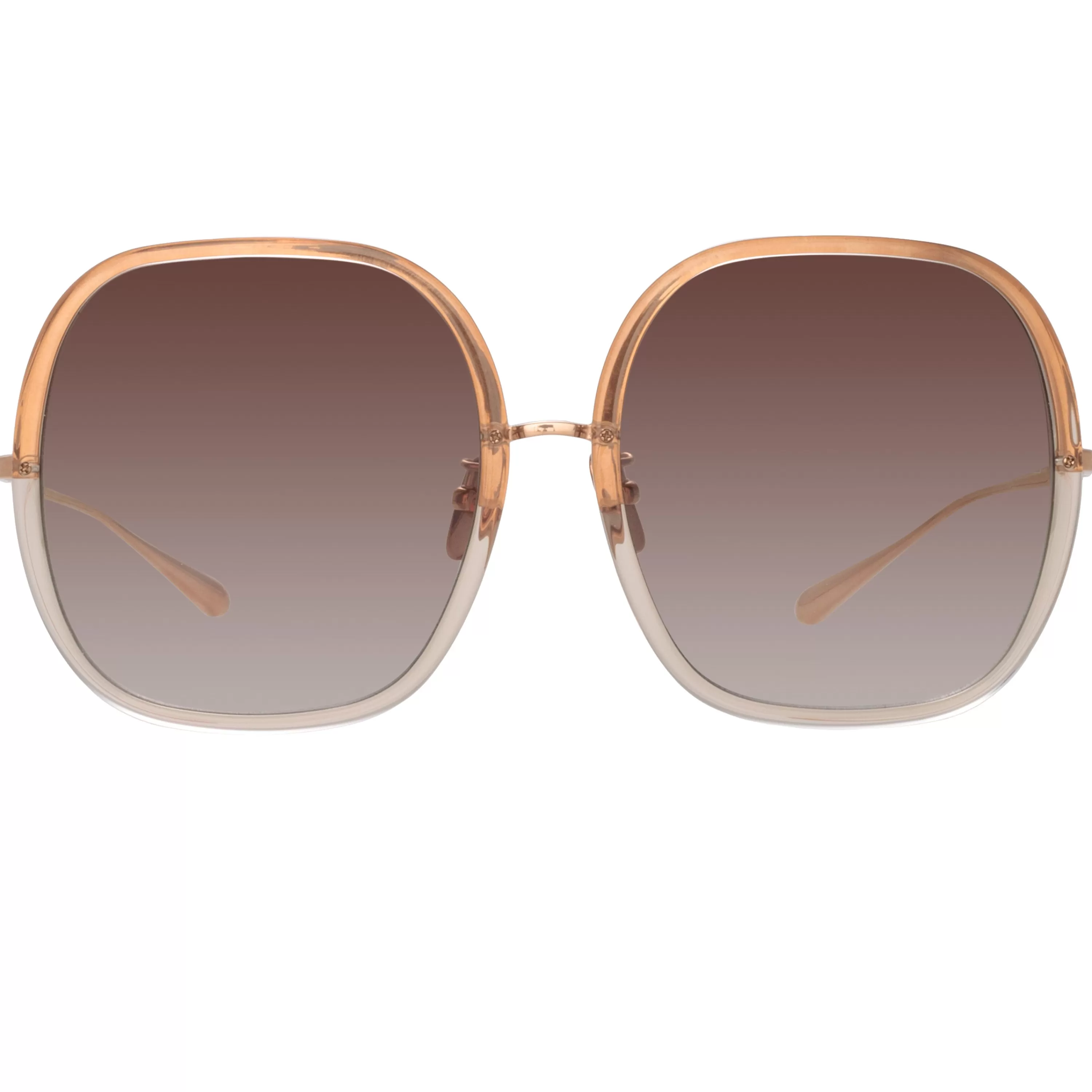 Women LINDA FARROW (U.K.) Celia Oversized Sunglasses in Ash
