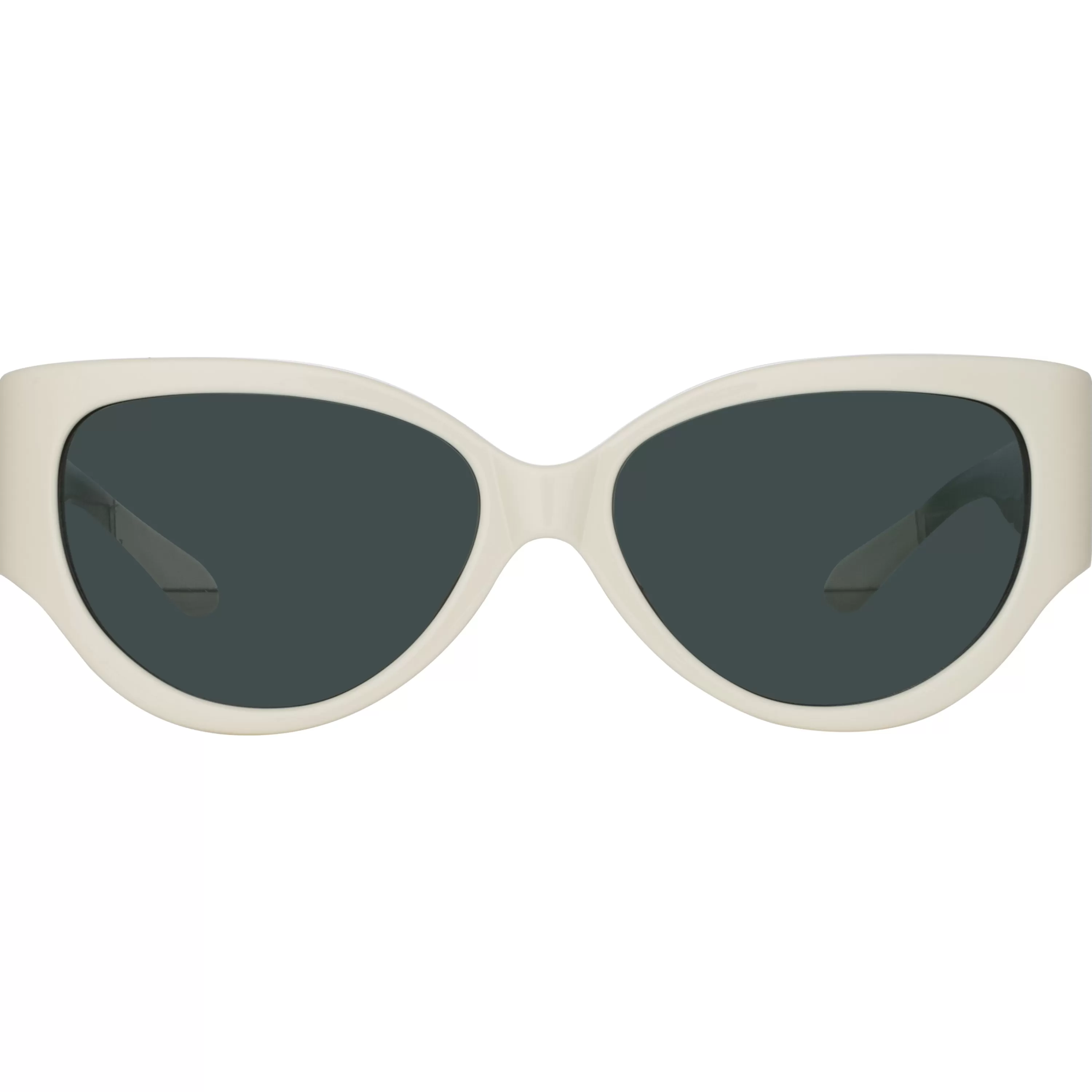Women LINDA FARROW (U.K.) Connie Cat Eye Sunglasses in White