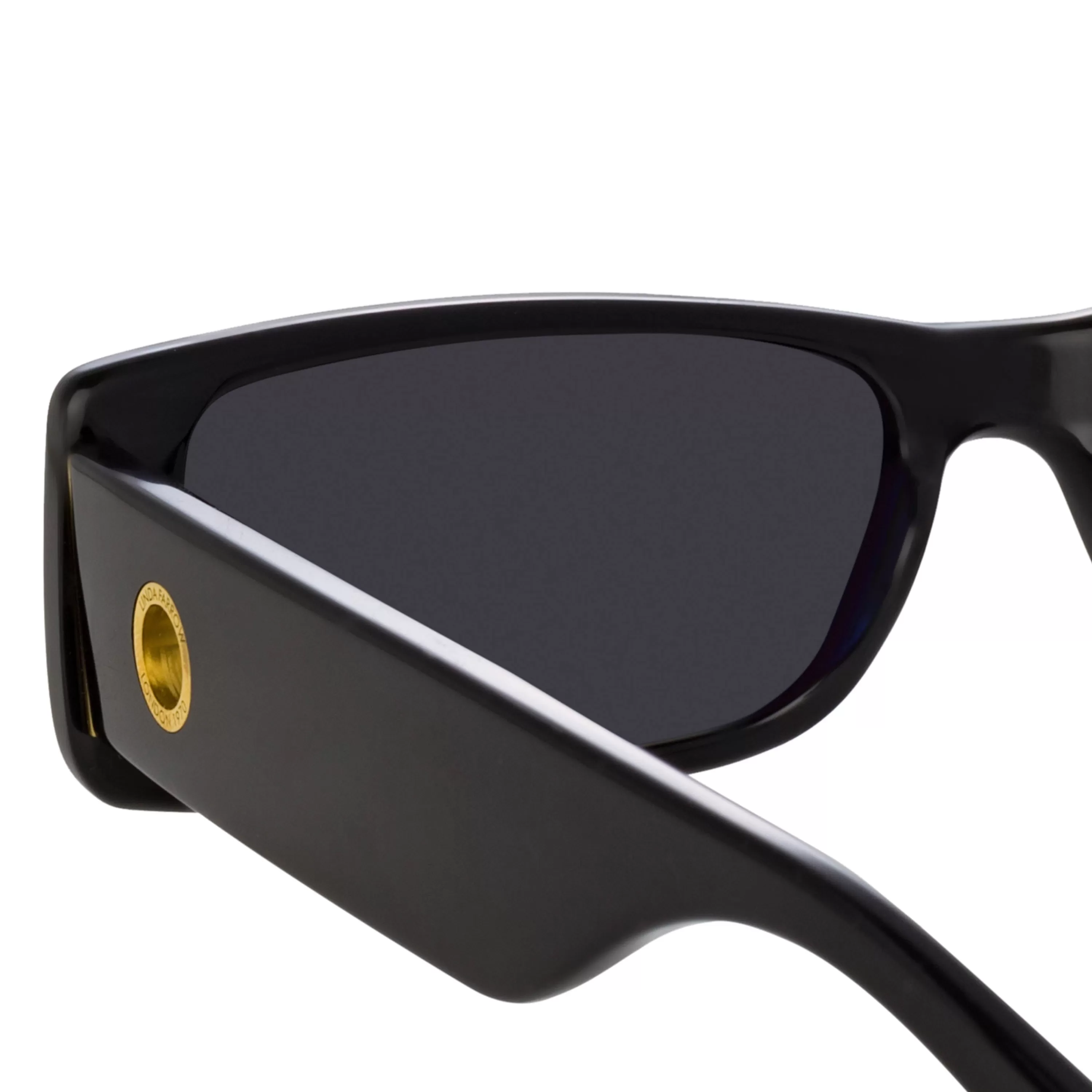 dania_rectangular_sunglasses_in_black_3.webp LINDA FARROW (U.K.) Dania Rectangular Sunglasses in Black