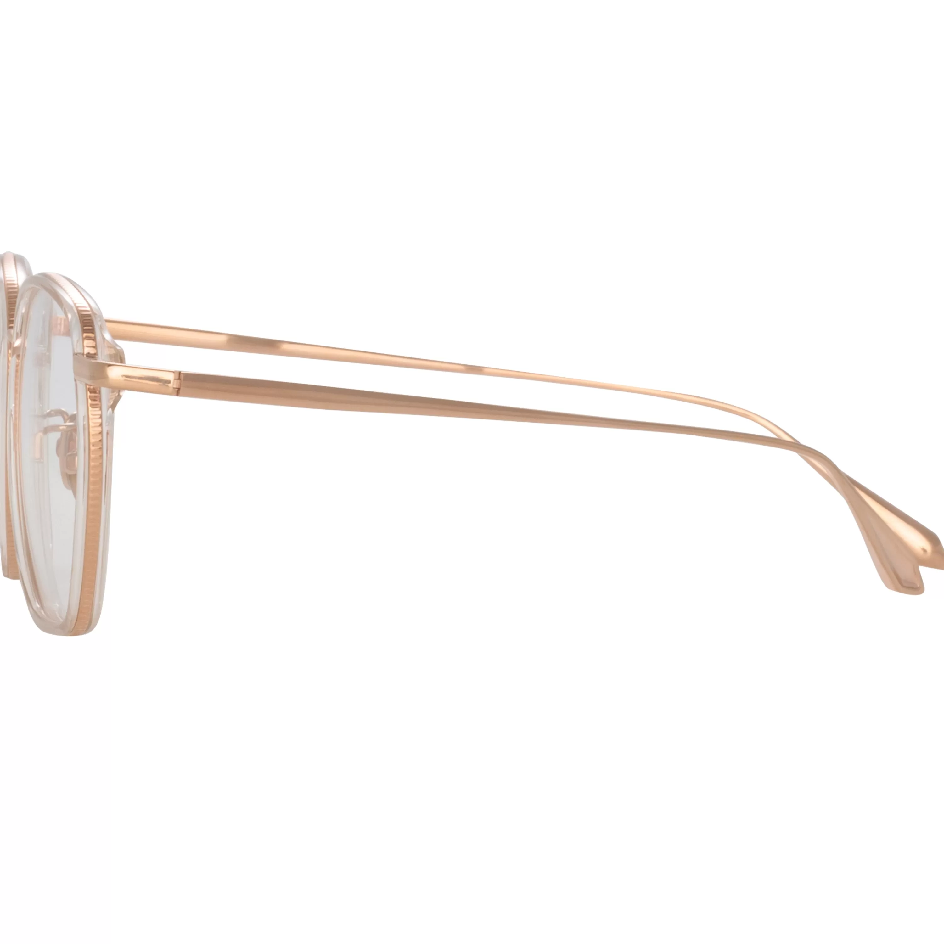 danilo_angular_optical_frame_in_rose_gold_3.webp Women LINDA FARROW (U.K.) Danilo Angular Optical Frame in Rose Gold