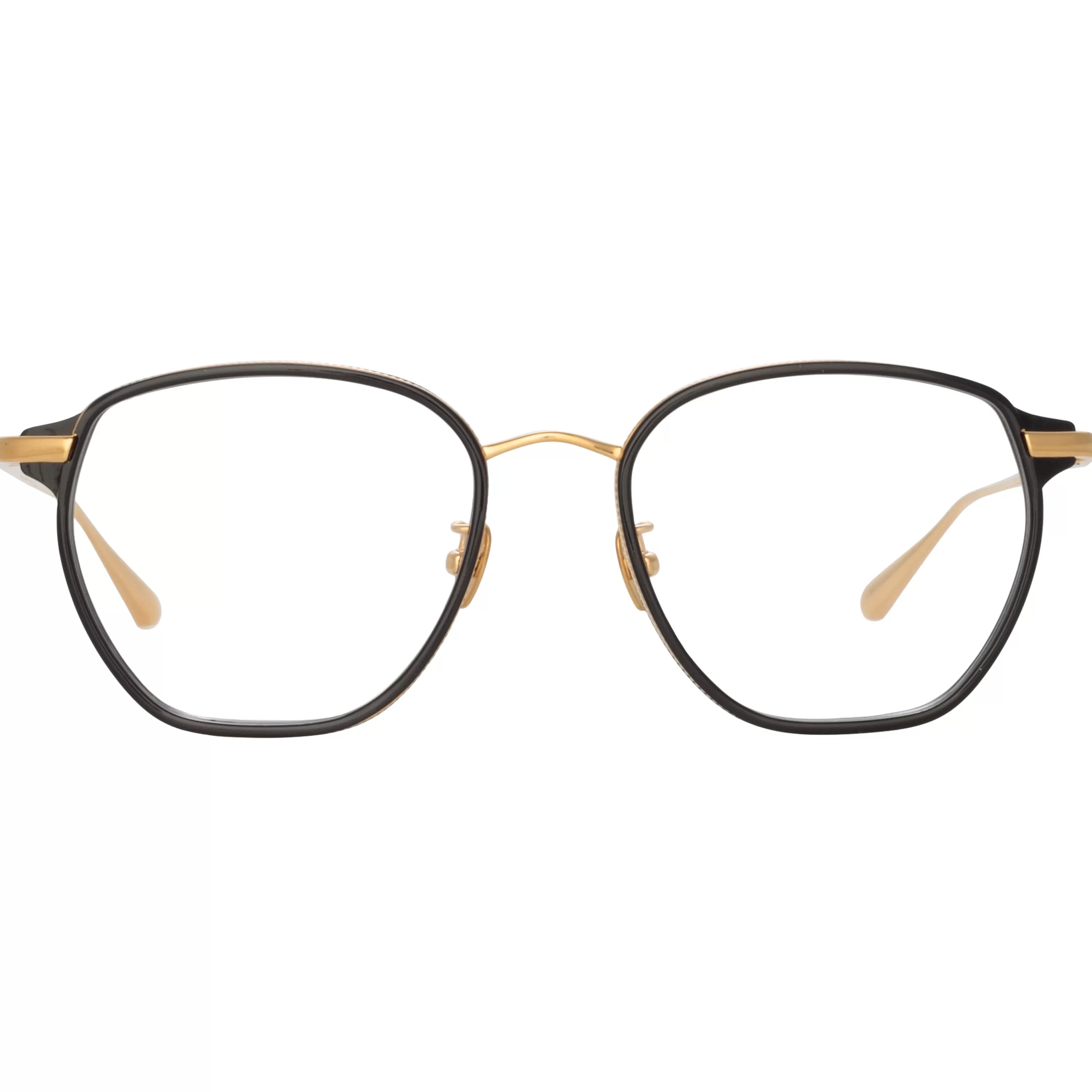 Women LINDA FARROW (U.K.) Danilo Angular Optical Frame in Yellow Gold