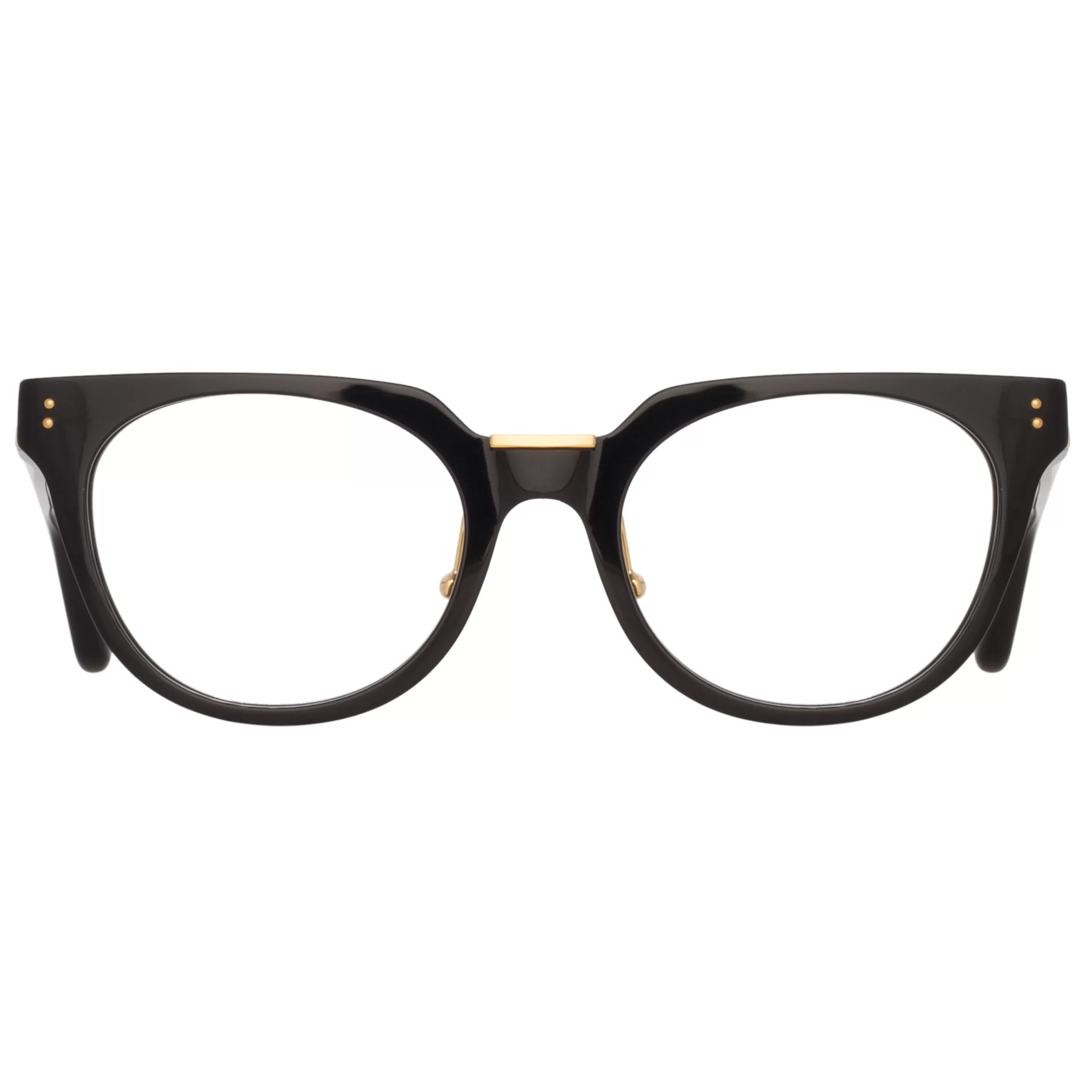 LINDA FARROW (U.K.) Delphine Cat Eye Optical Frame in Black
