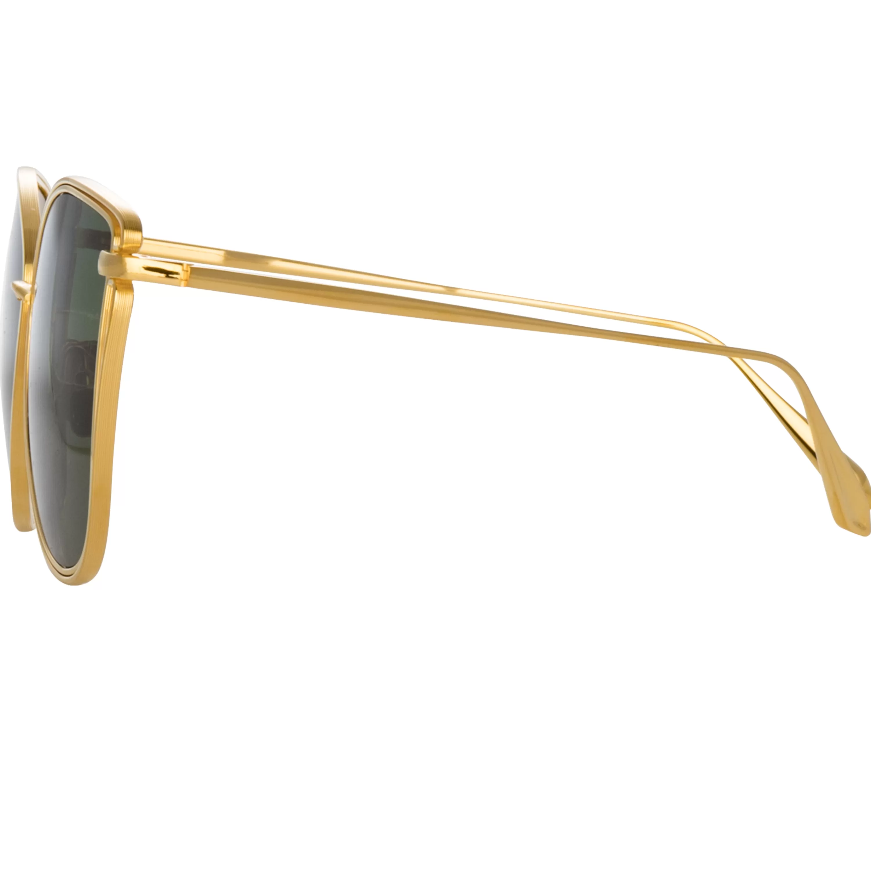 dinah_cat_eye_sunglasses_in_yellow_gold_3.webp Women LINDA FARROW (U.K.) Dinah Cat Eye Sunglasses in Yellow Gold