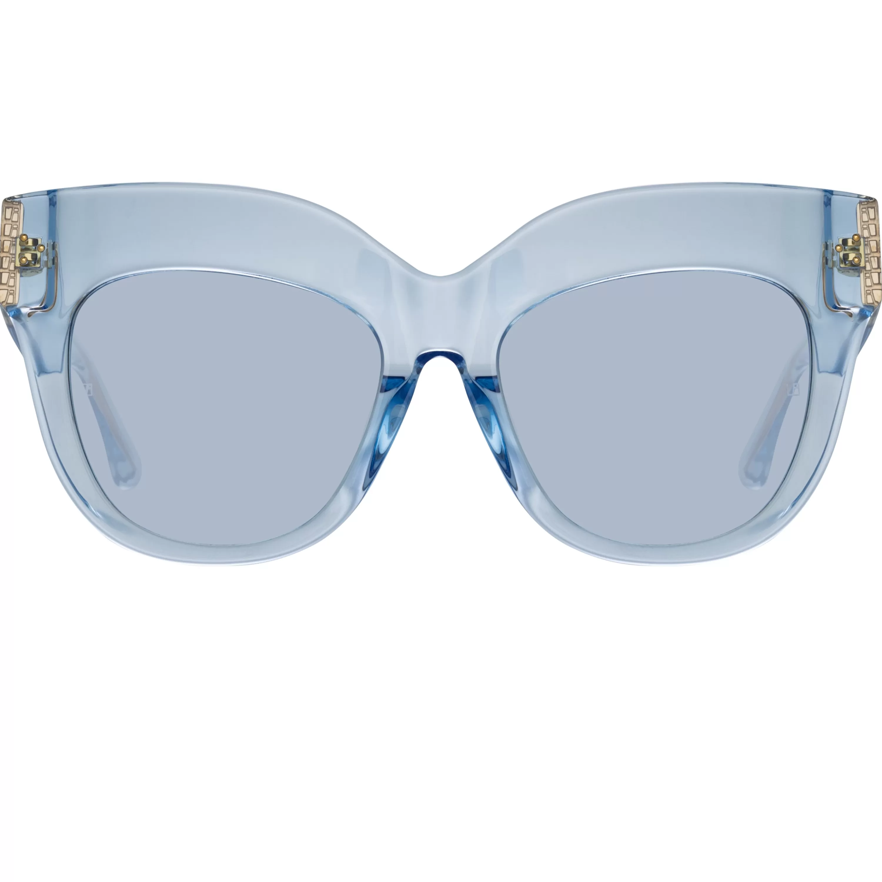 Linda Farrow Dunaway Oversized Sunglasses in Blue