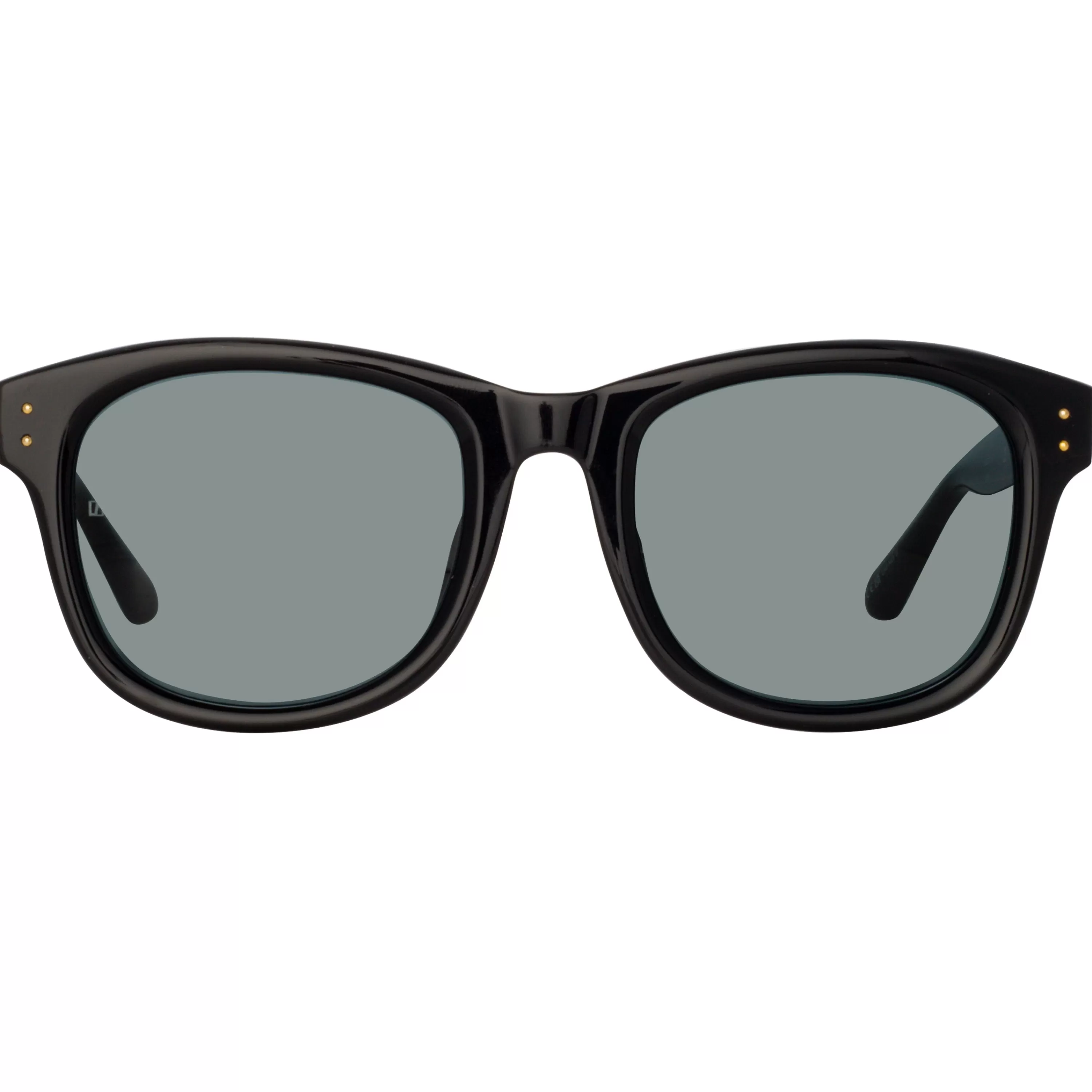 Women LINDA FARROW (U.K.) Edson D-Frame Sunglasses in Black