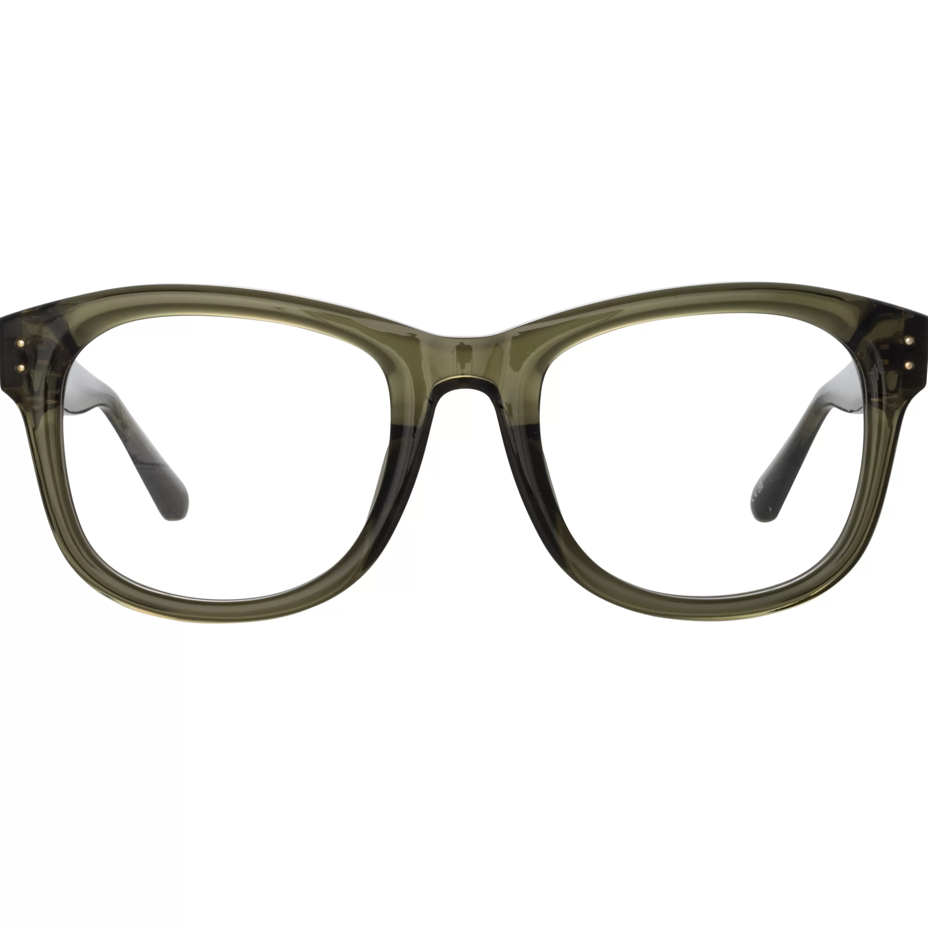 Women LINDA FARROW (U.K.) Edson Optical D-Frame in Translucent Green