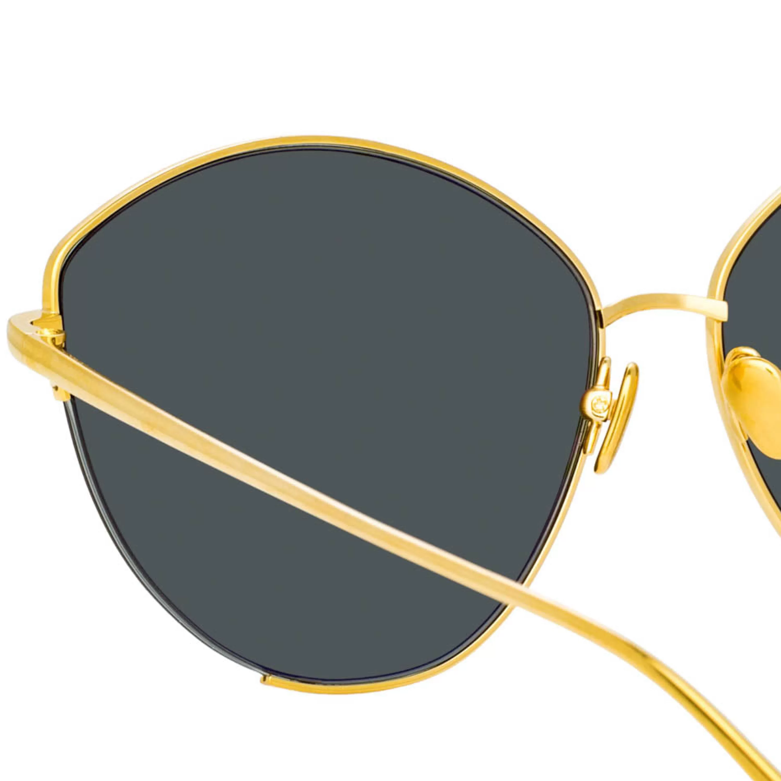 ella_cat_eye_sunglasses_in_yellow_gold_2.webp Linda Farrow Ella Cat Eye Sunglasses in Yellow Gold
