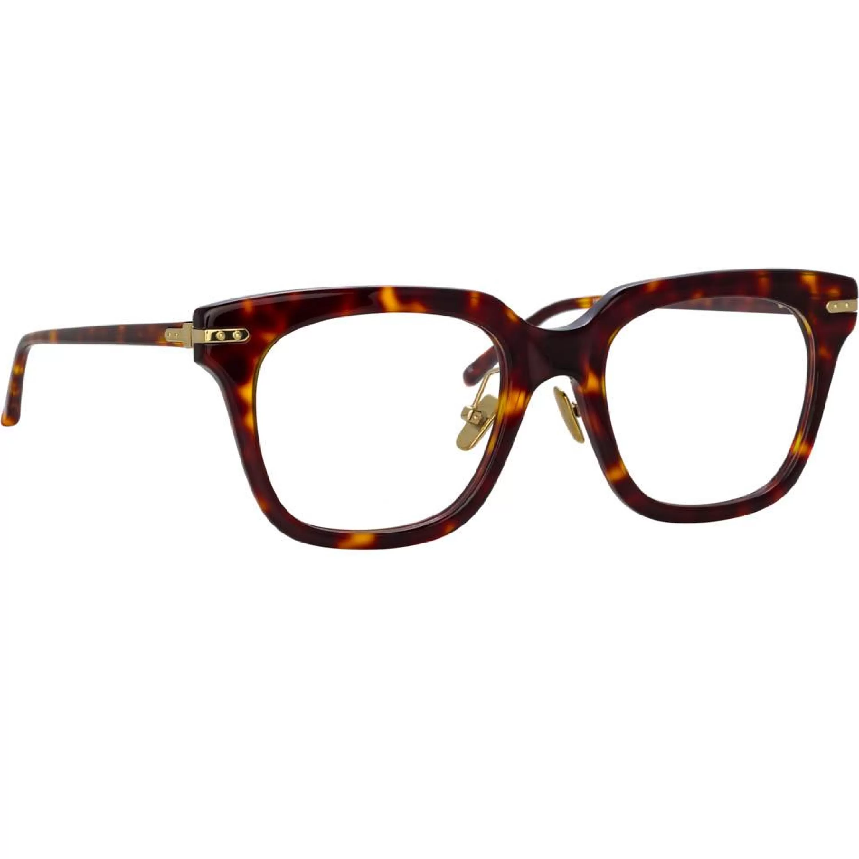Linda Farrow Linear Empire Optical D-Frame in Tortoiseshell (Men's)
