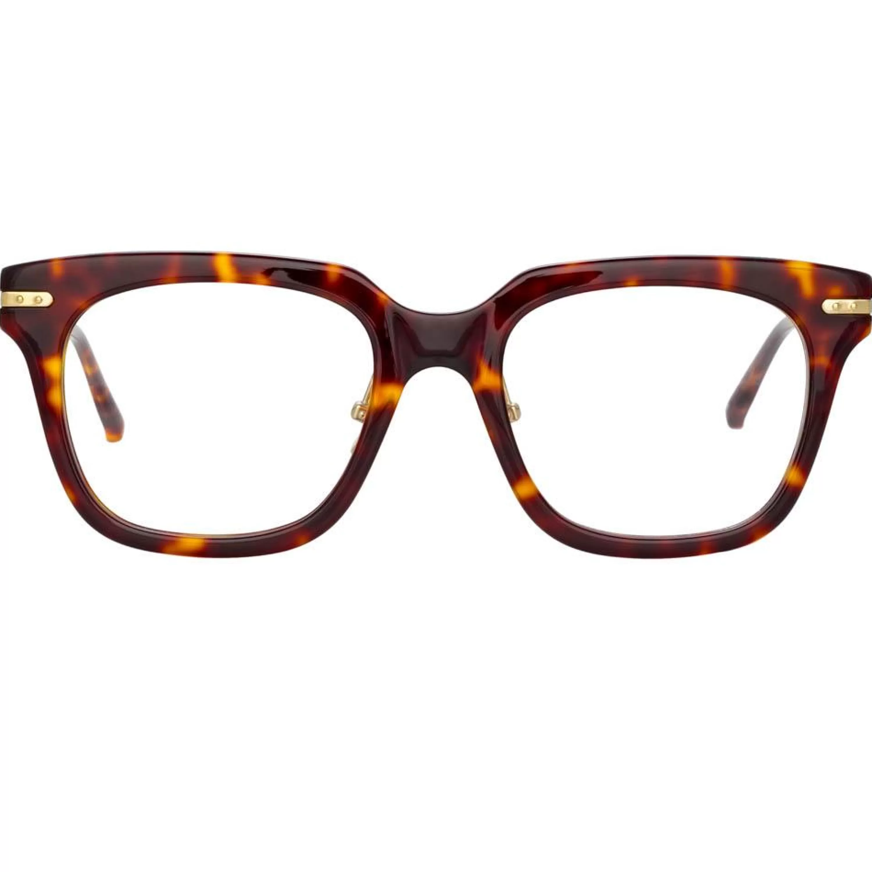 Linda Farrow Linear Empire Optical D-Frame in Tortoiseshell (Men's)