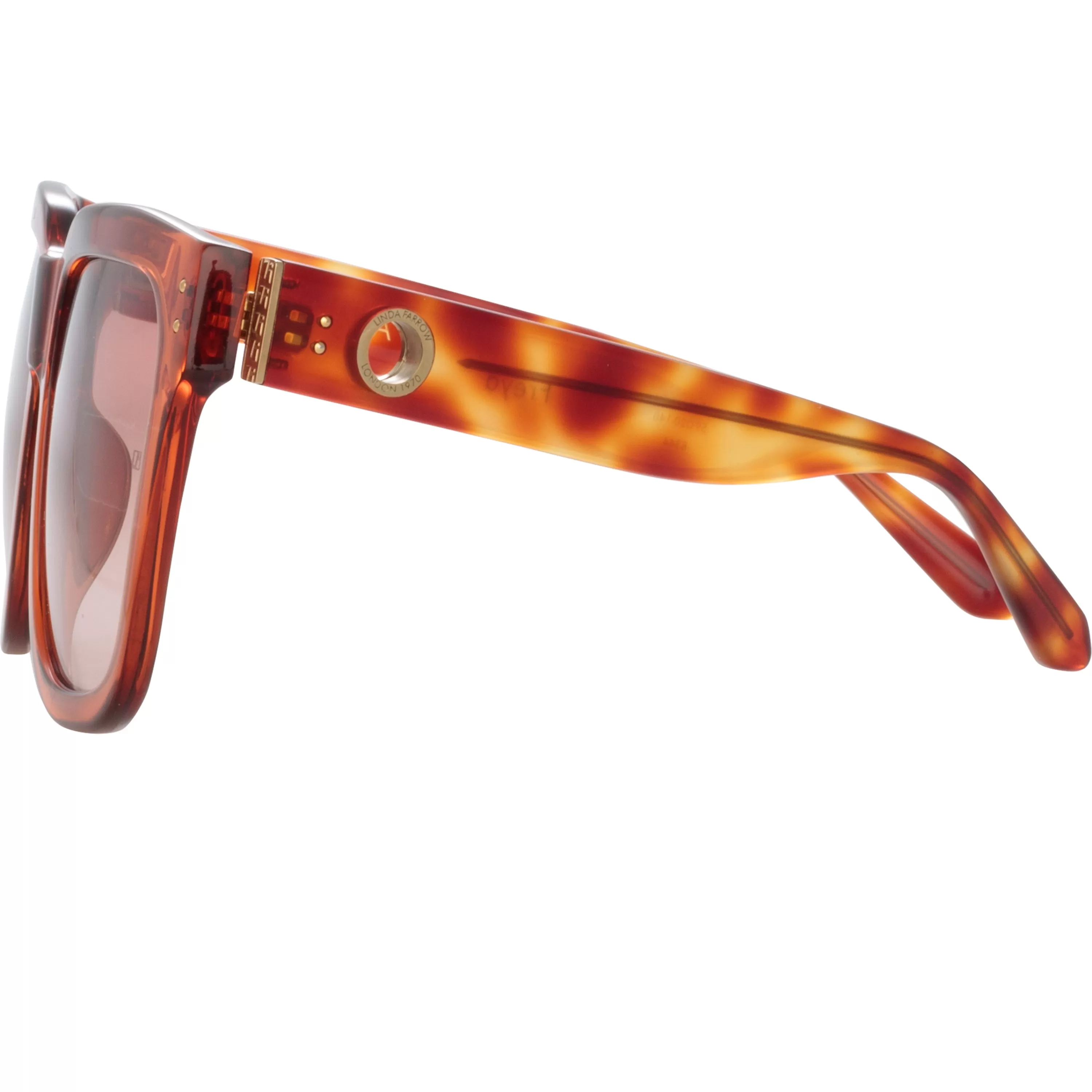 freya_square_sunglasses_in_amber_2.webp Women LINDA FARROW (U.K.) Freya Square Sunglasses in Amber